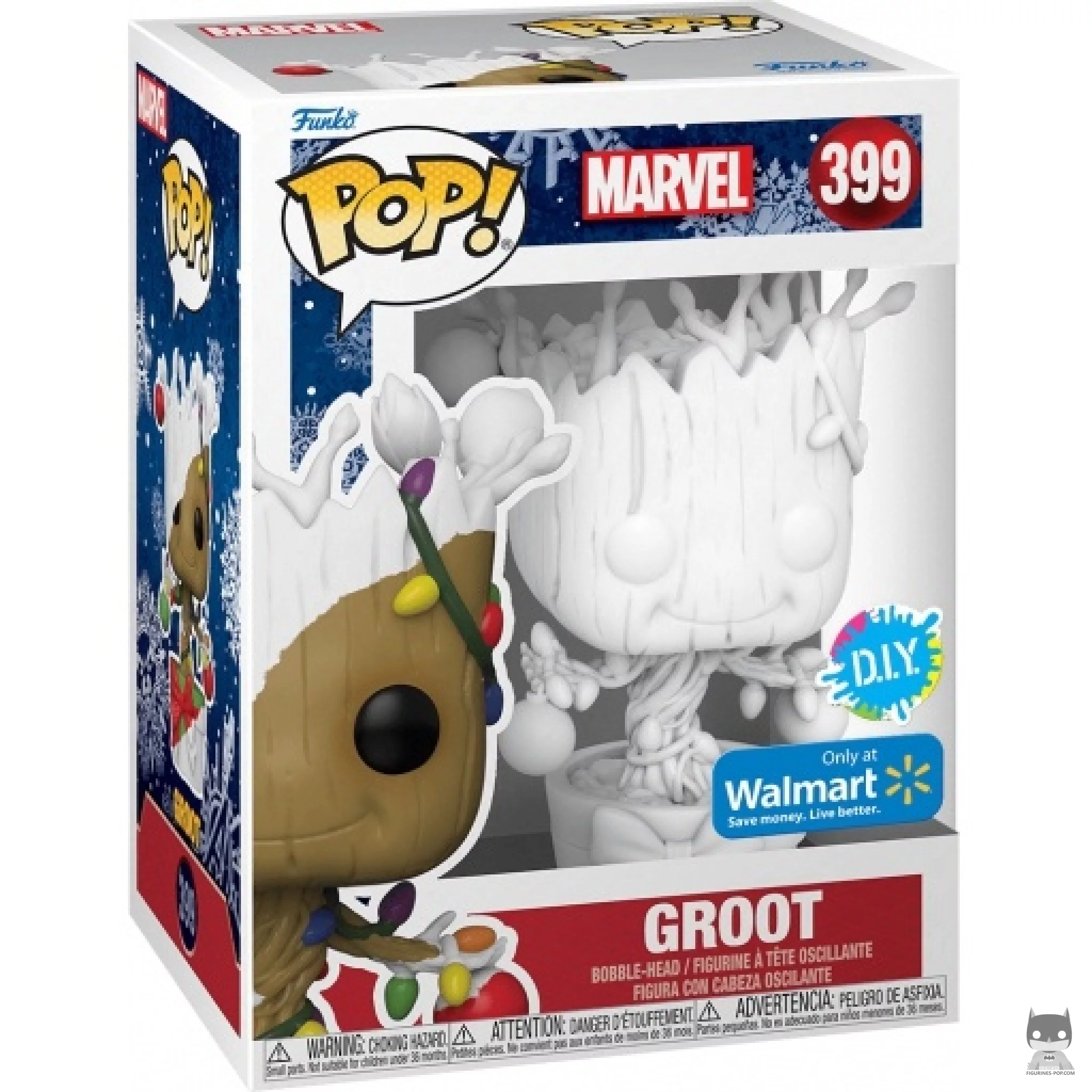 Figurine Funko POP Groot (Noël) (D.I.Y) avec boîte