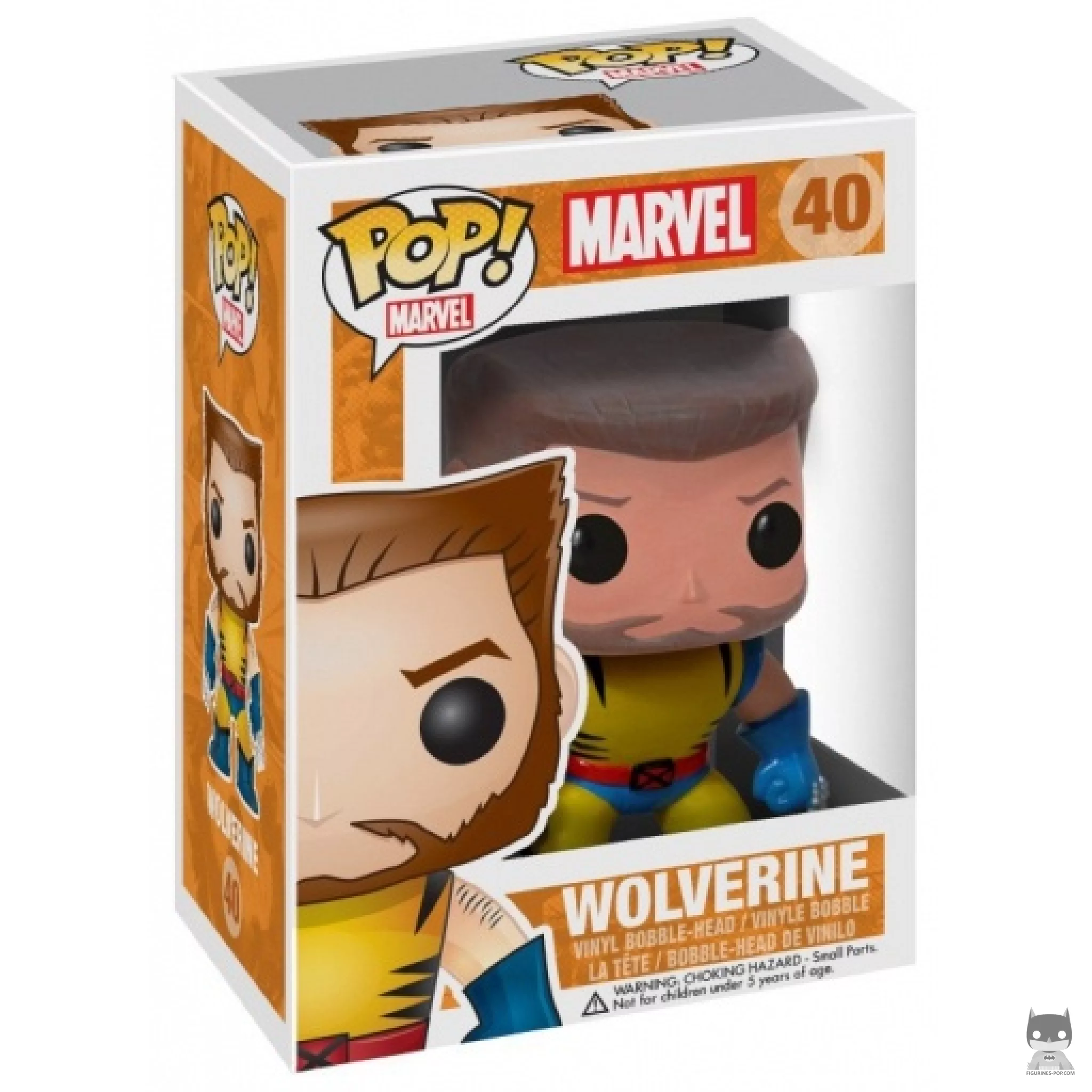 Figurine Funko POP Wolverine (Sans Masque) avec boîte