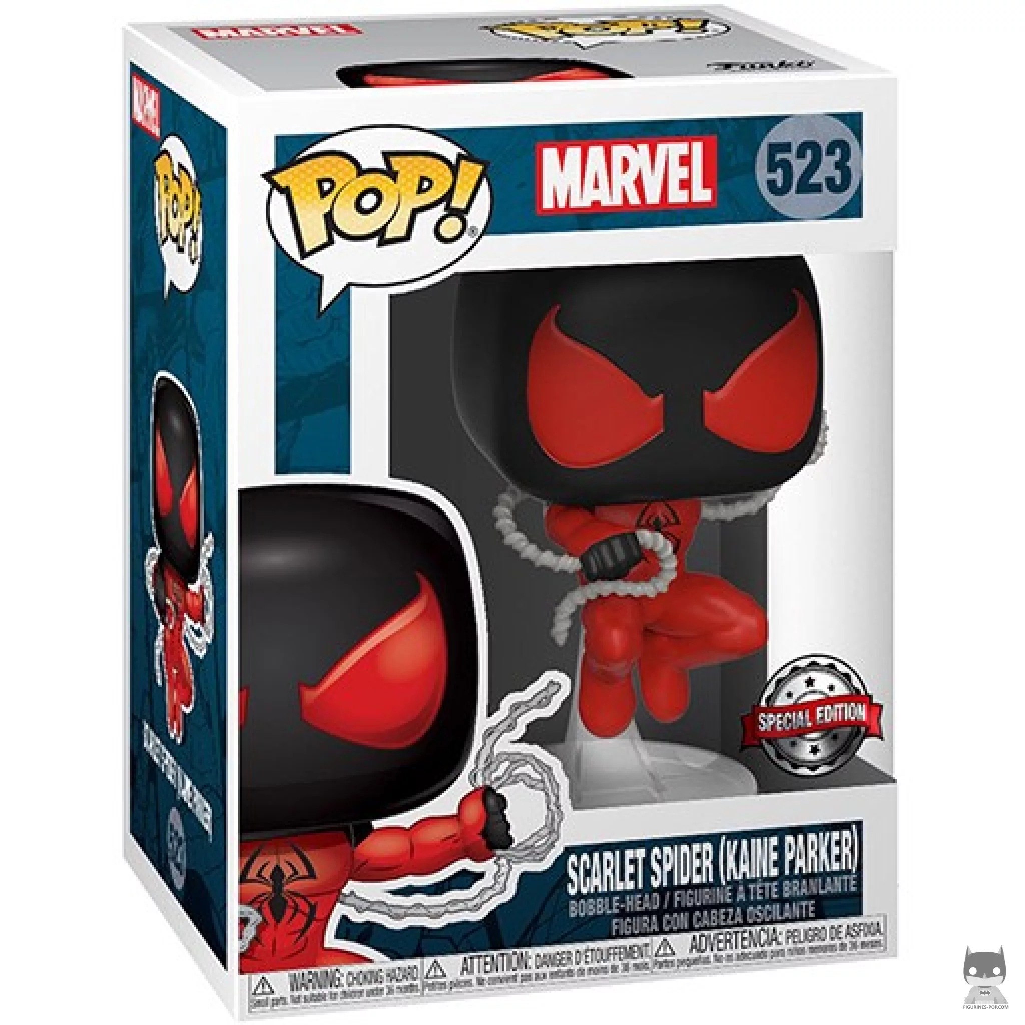 Figurine Funko POP Scarlet Spider (Kaine Parker) avec boîte