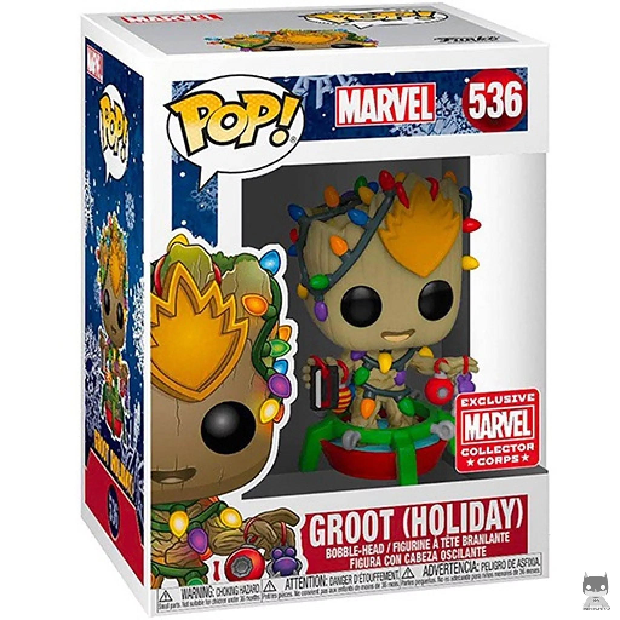Figurine Funko POP Groot (Noël) avec boîte