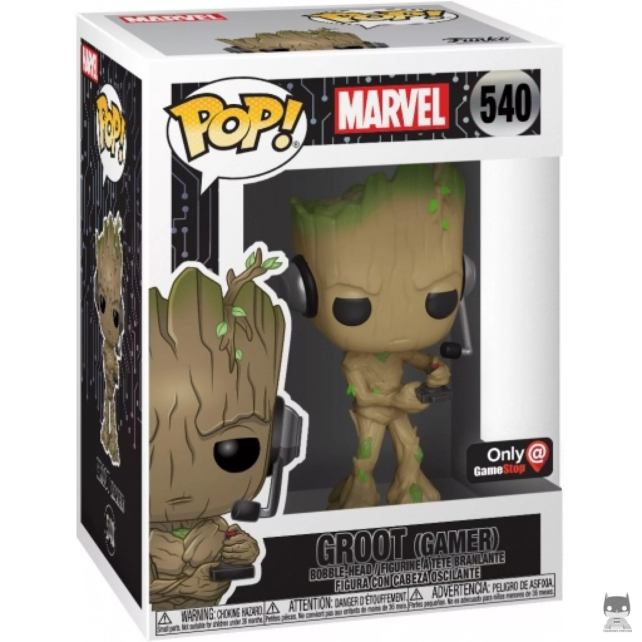 Figurine Funko POP Groot Gamer (Chase) avec boîte