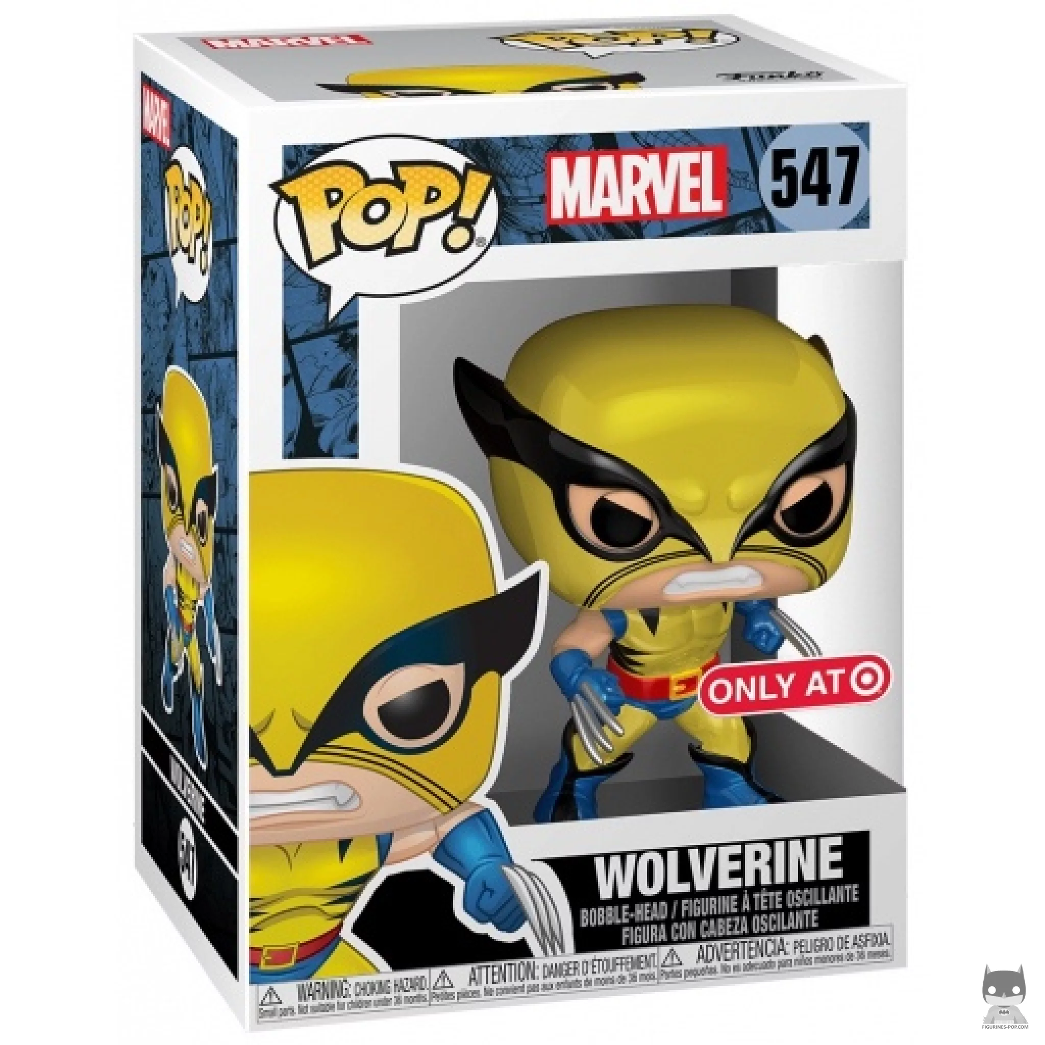 Figurine Funko POP Wolverine (Metallic) avec boîte