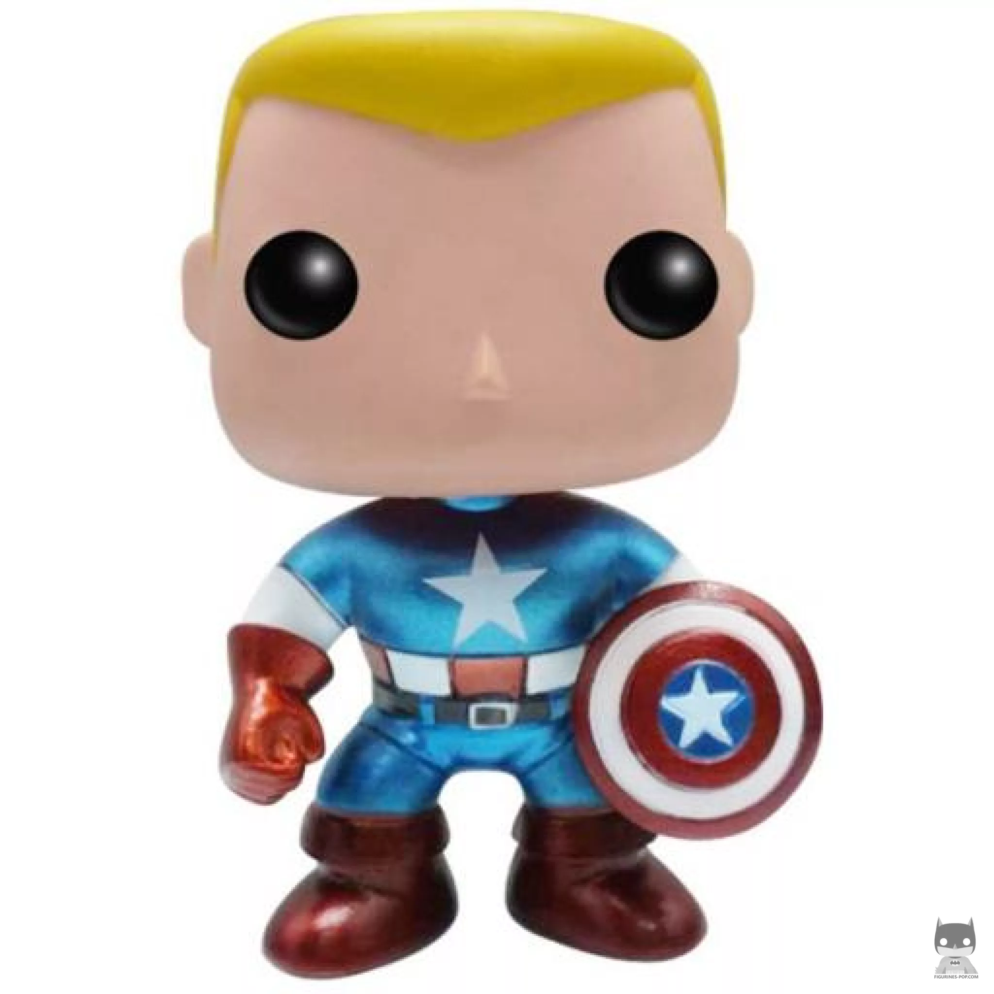 Figurine Funko POP Captain America (Metallic) (Marvel Comics)