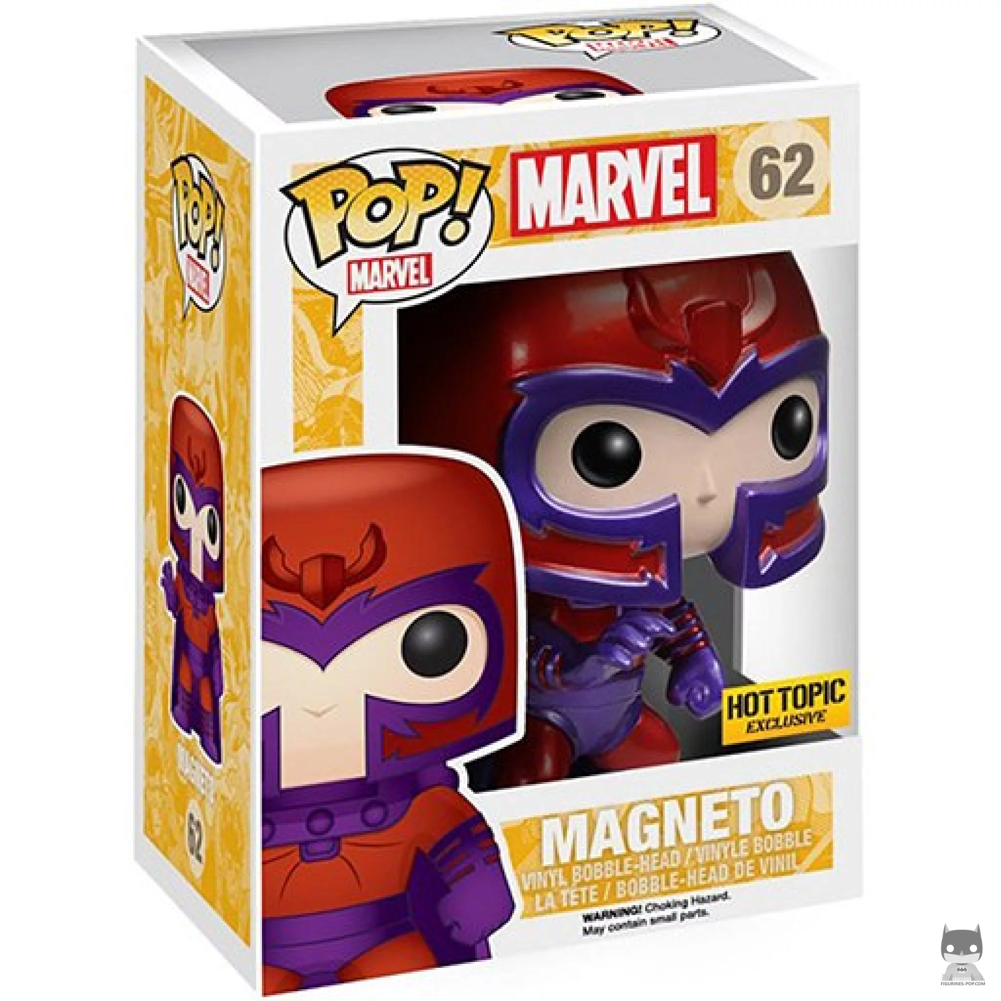 Figurine Funko POP Magneto (Metallic) avec boîte