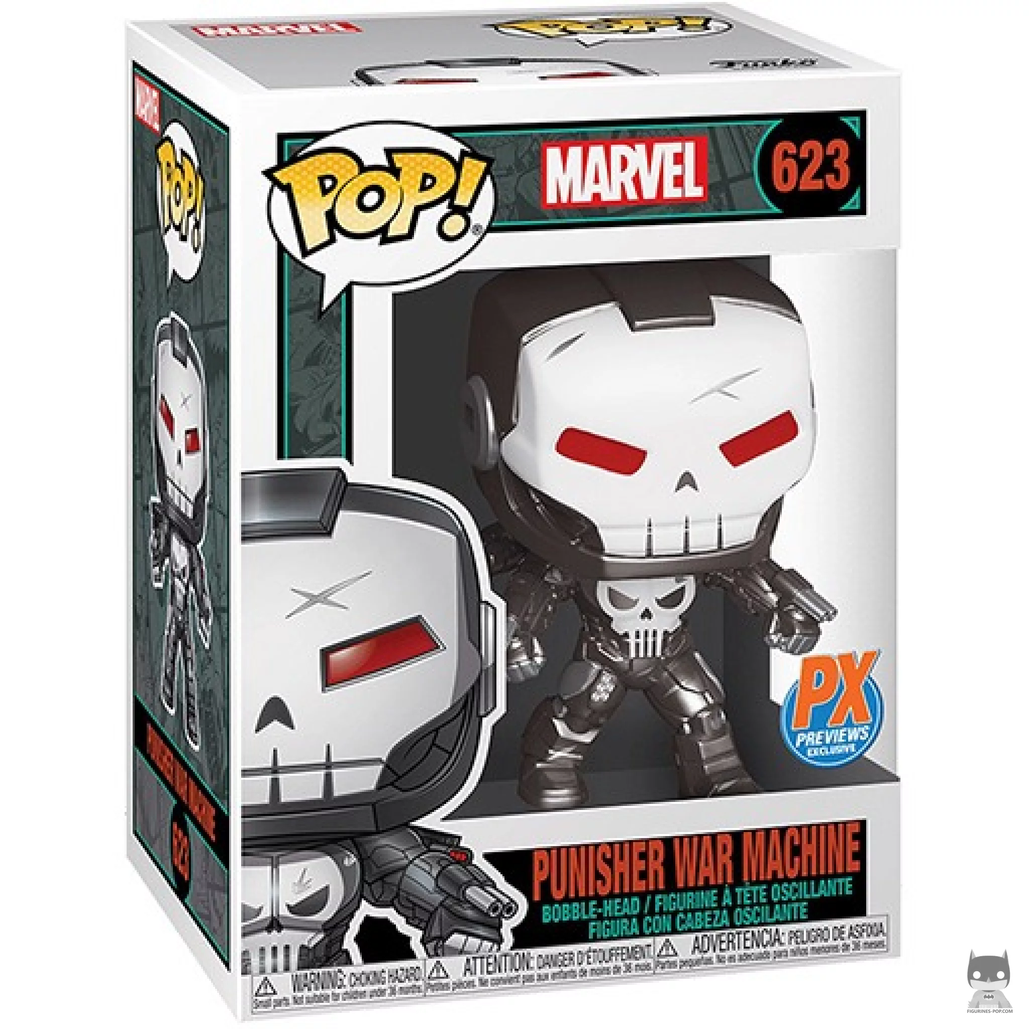 Figurine Funko POP Punisher War Machine (Metallic) avec boîte