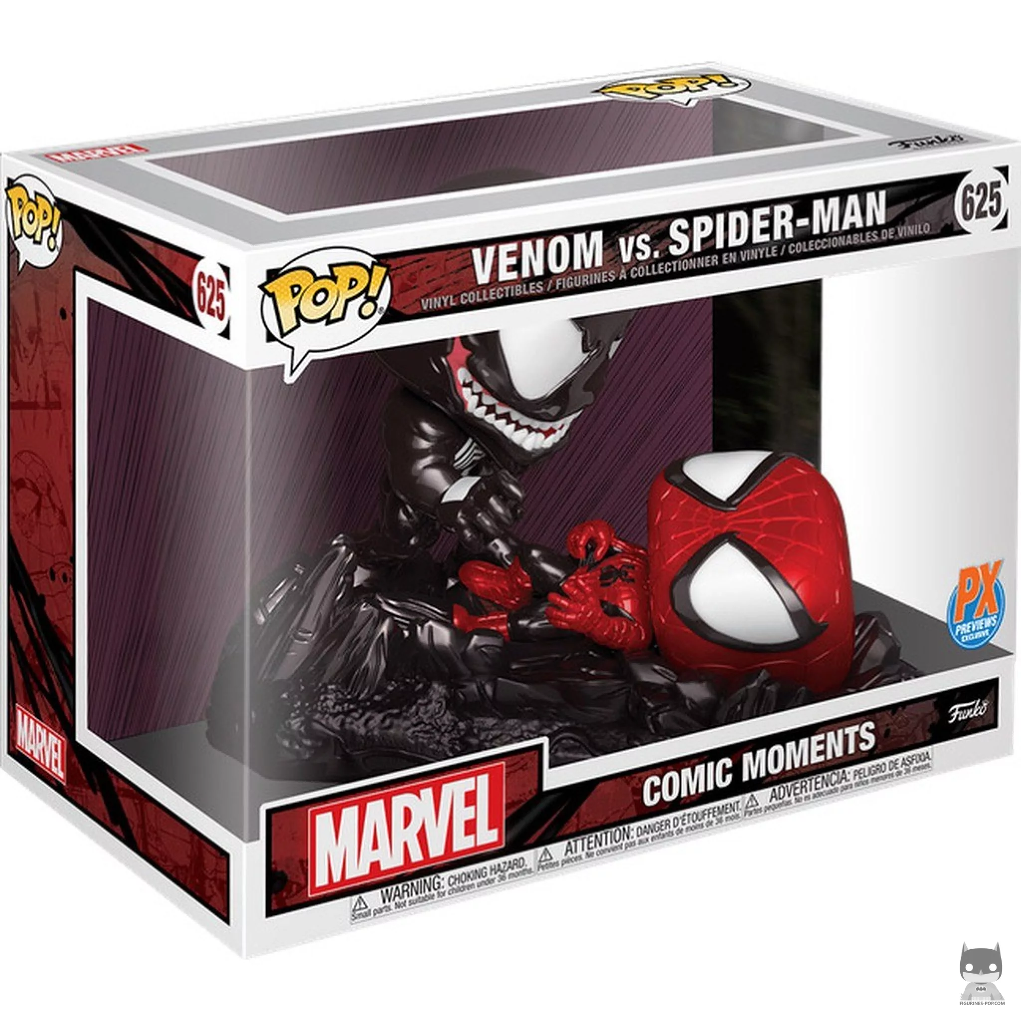 Figurine Funko POP Venom vs Spider-Man (Metallic) avec boîte