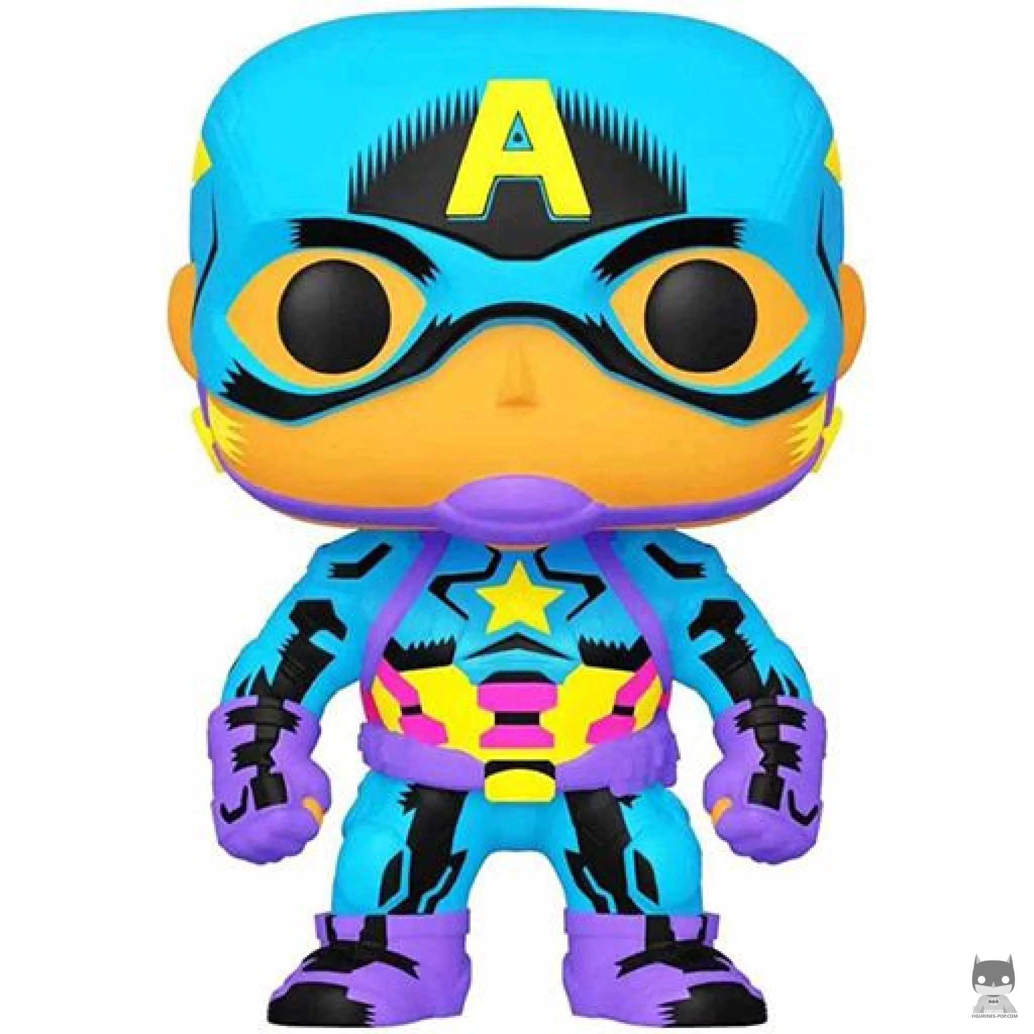 Figurine Funko POP Captain America (Blacklight) (Marvel Comics)