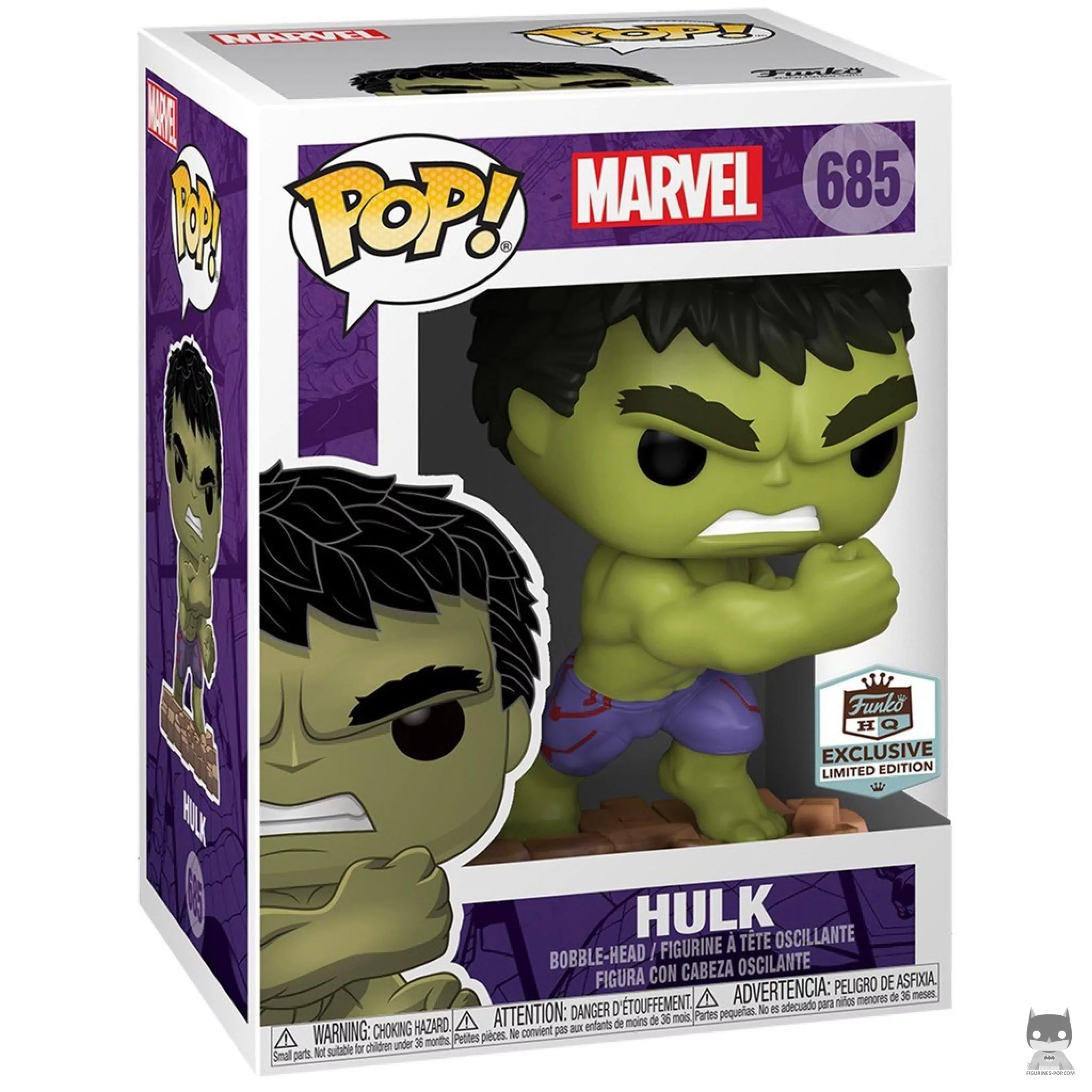 Figurine Funko POP Hulk avec boîte