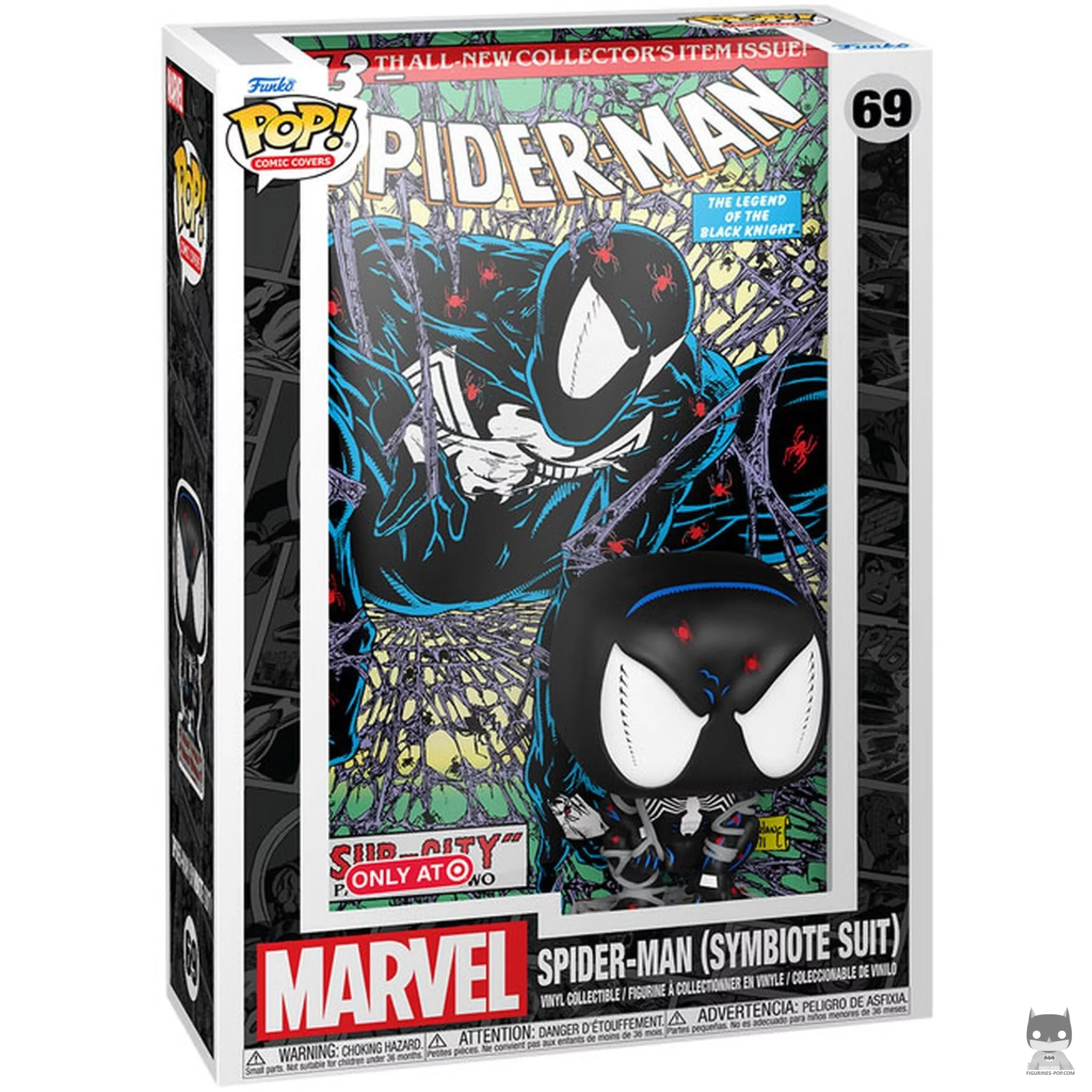 Figurine Funko POP Spider-Man (Symbiote Suit) avec boîte