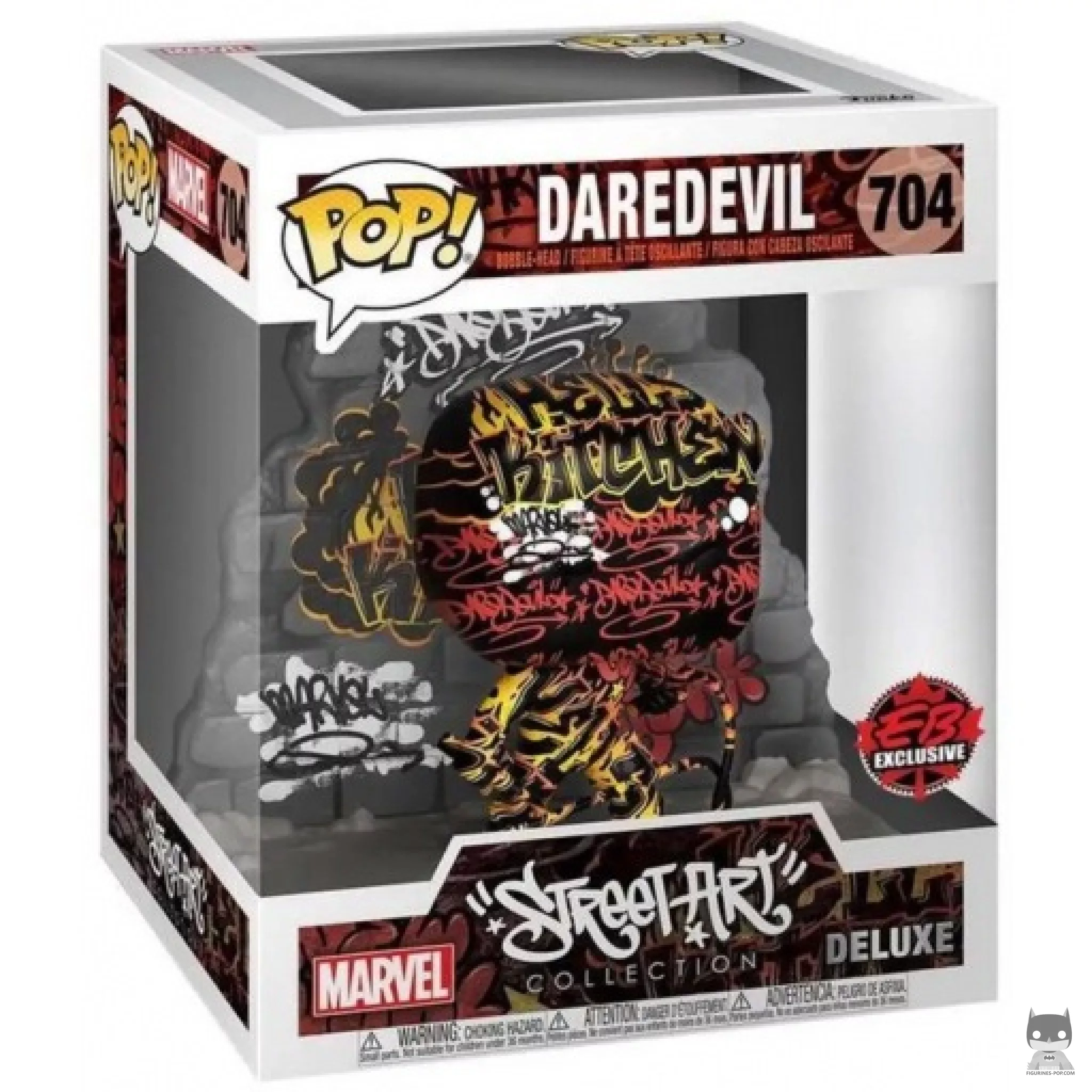 Figurine Funko POP Daredevil Street Art avec boîte