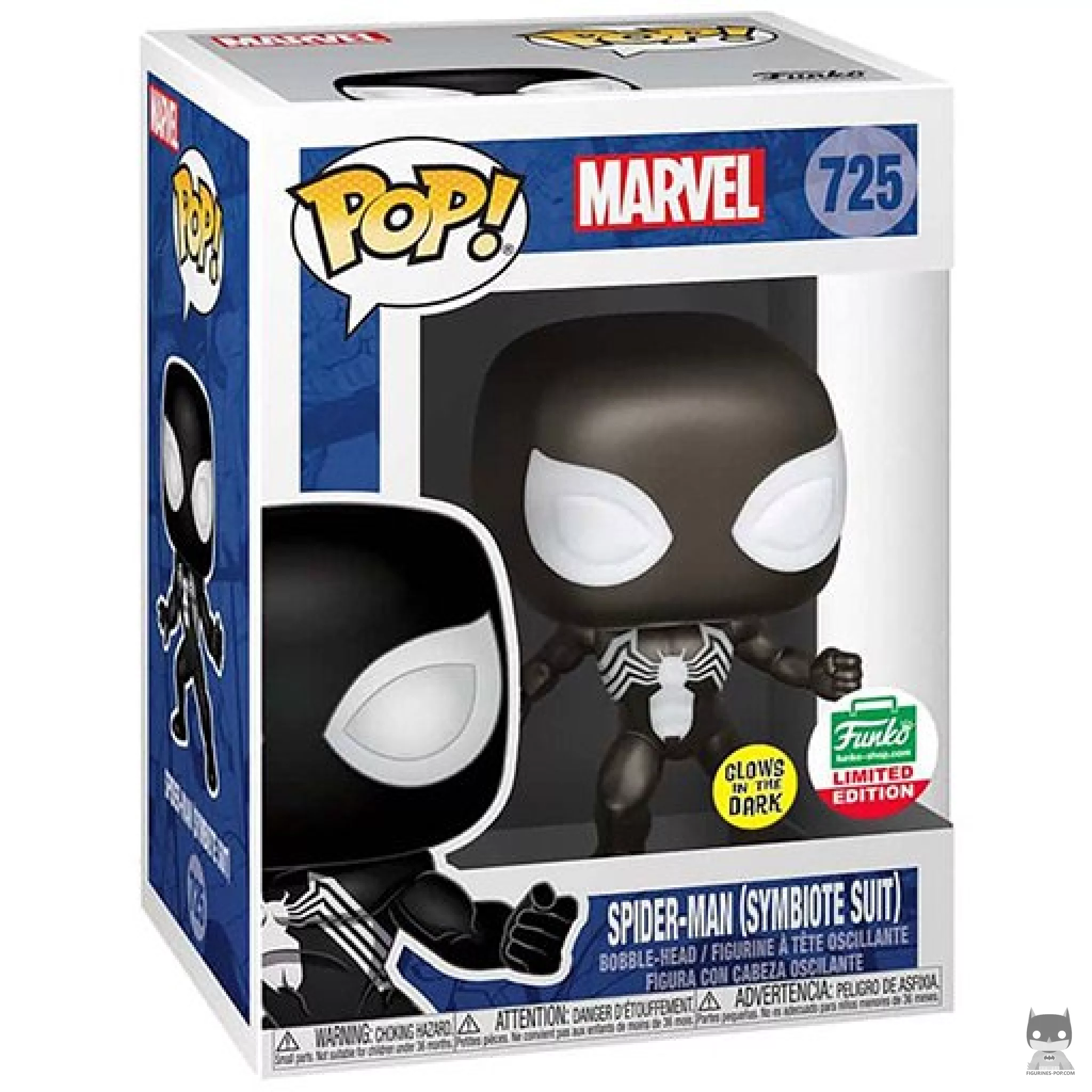 Figurine Funko POP Spider-Man (Costume Symbiote) avec boîte