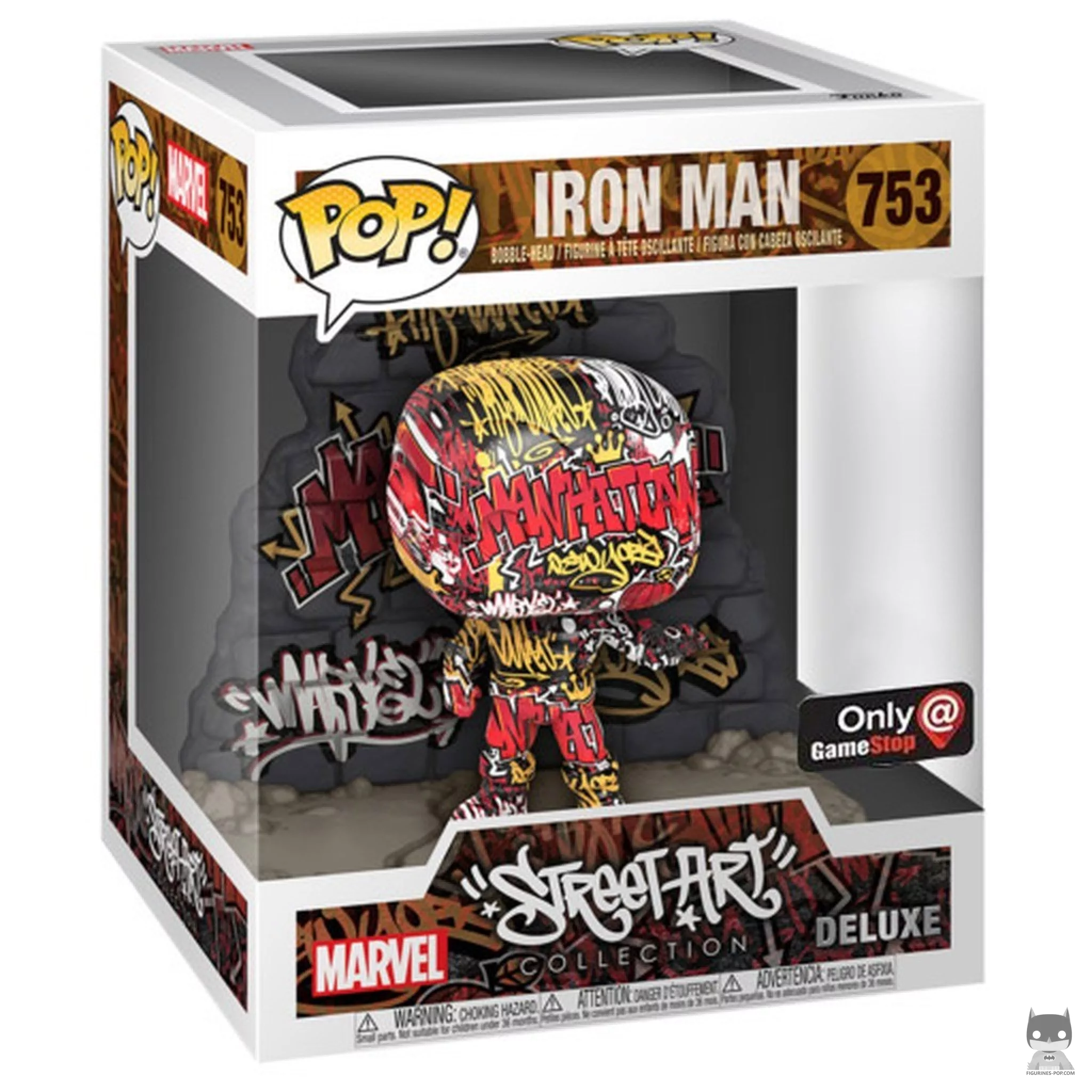 Figurine Funko POP Iron Man Street Art avec boîte
