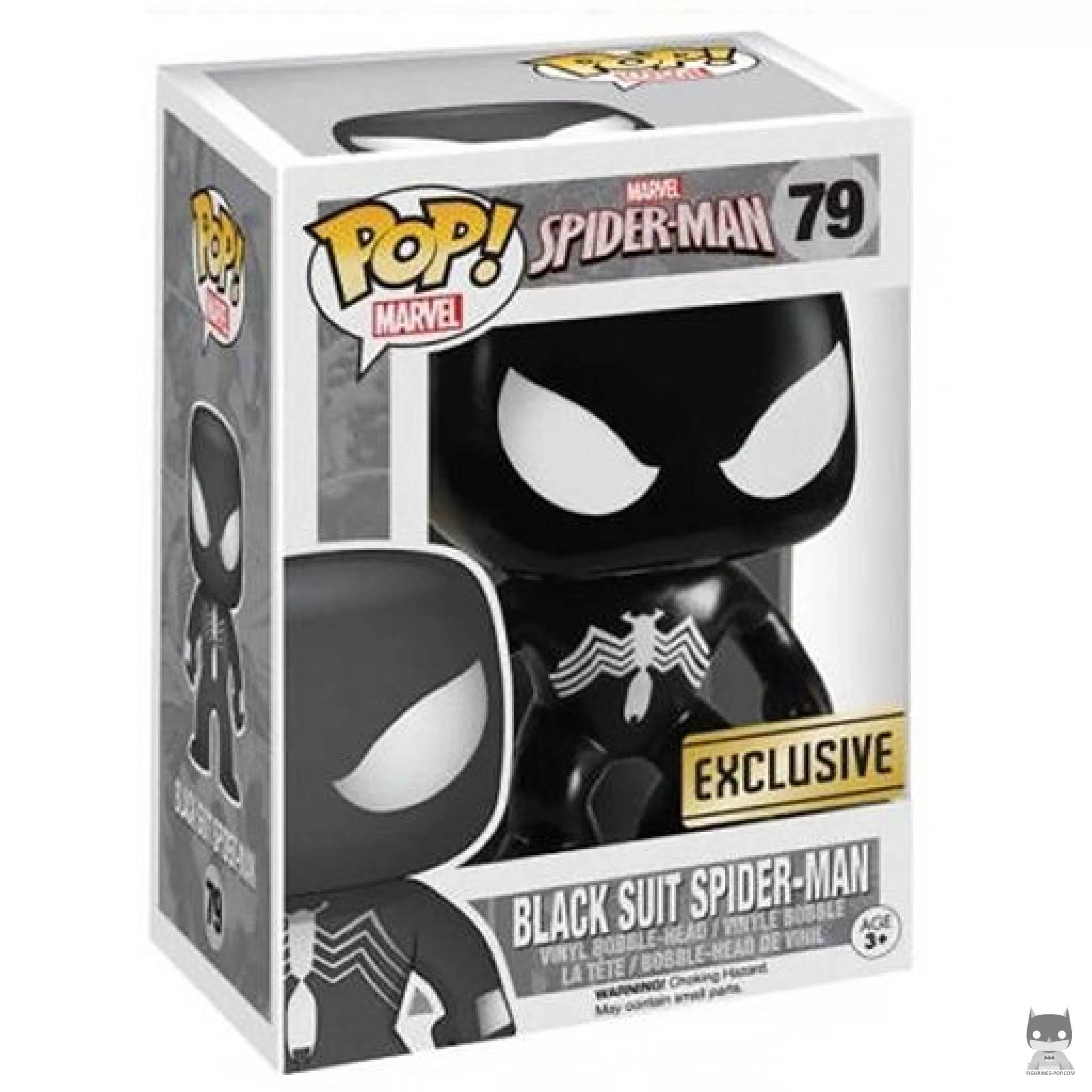 Figurine Funko POP Spider-Man (Combinaison noire) avec boîte