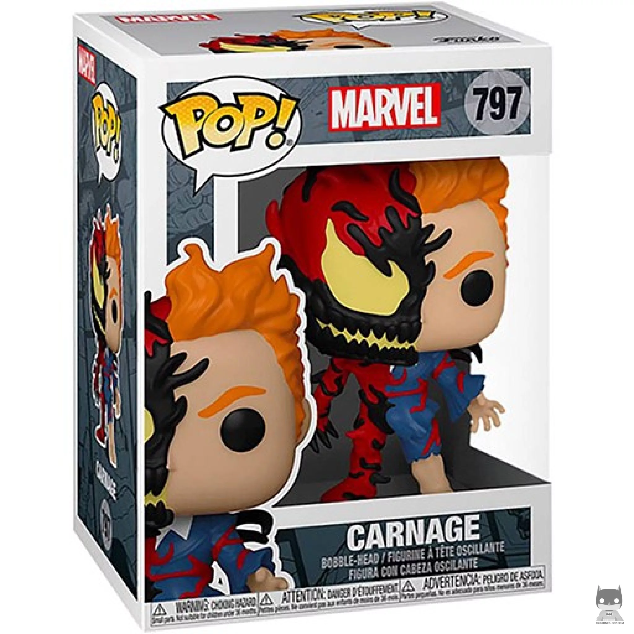 Figurine Funko POP Carnage avec boîte