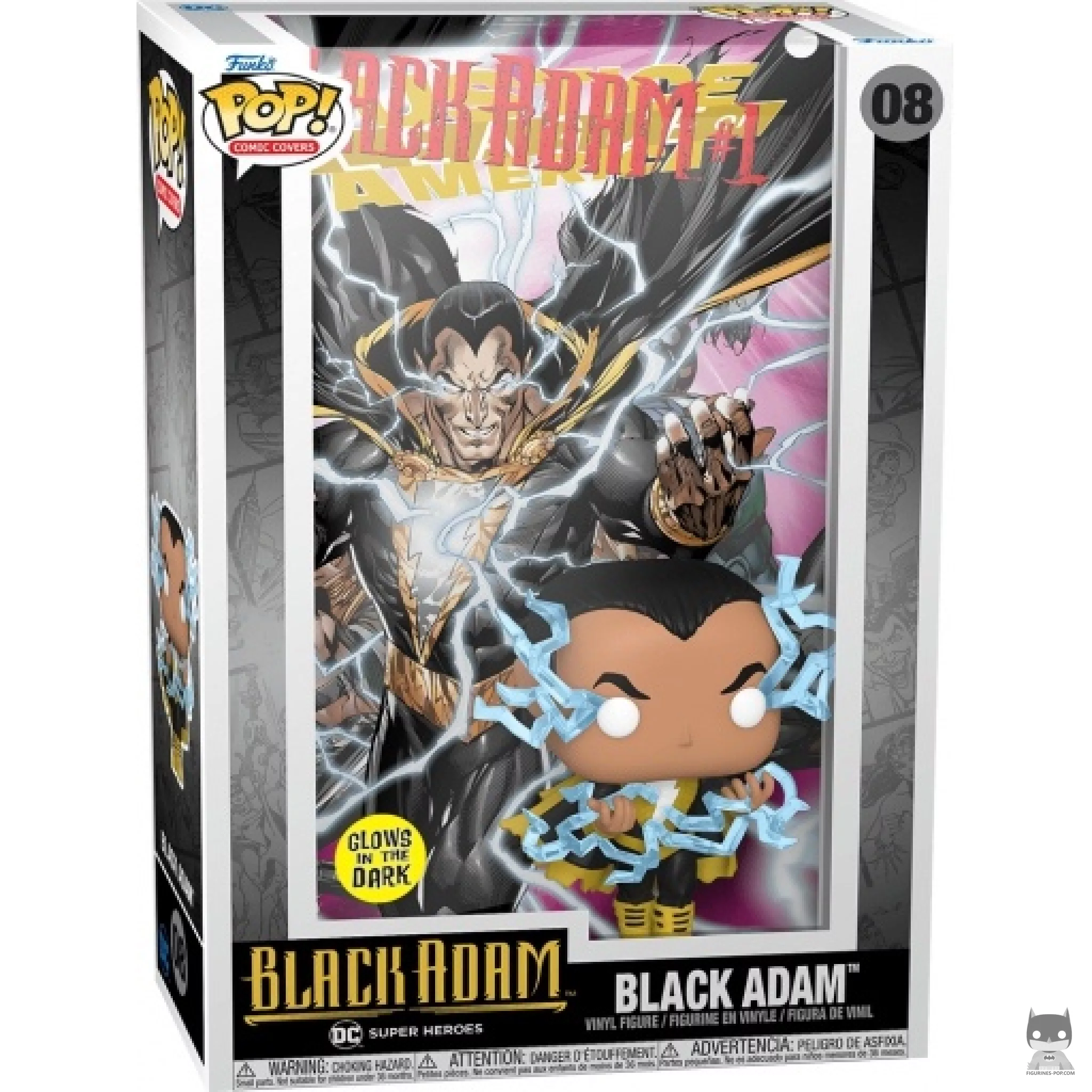 Figurine Funko POP Black Adam (Glow in the Dark) avec boîte