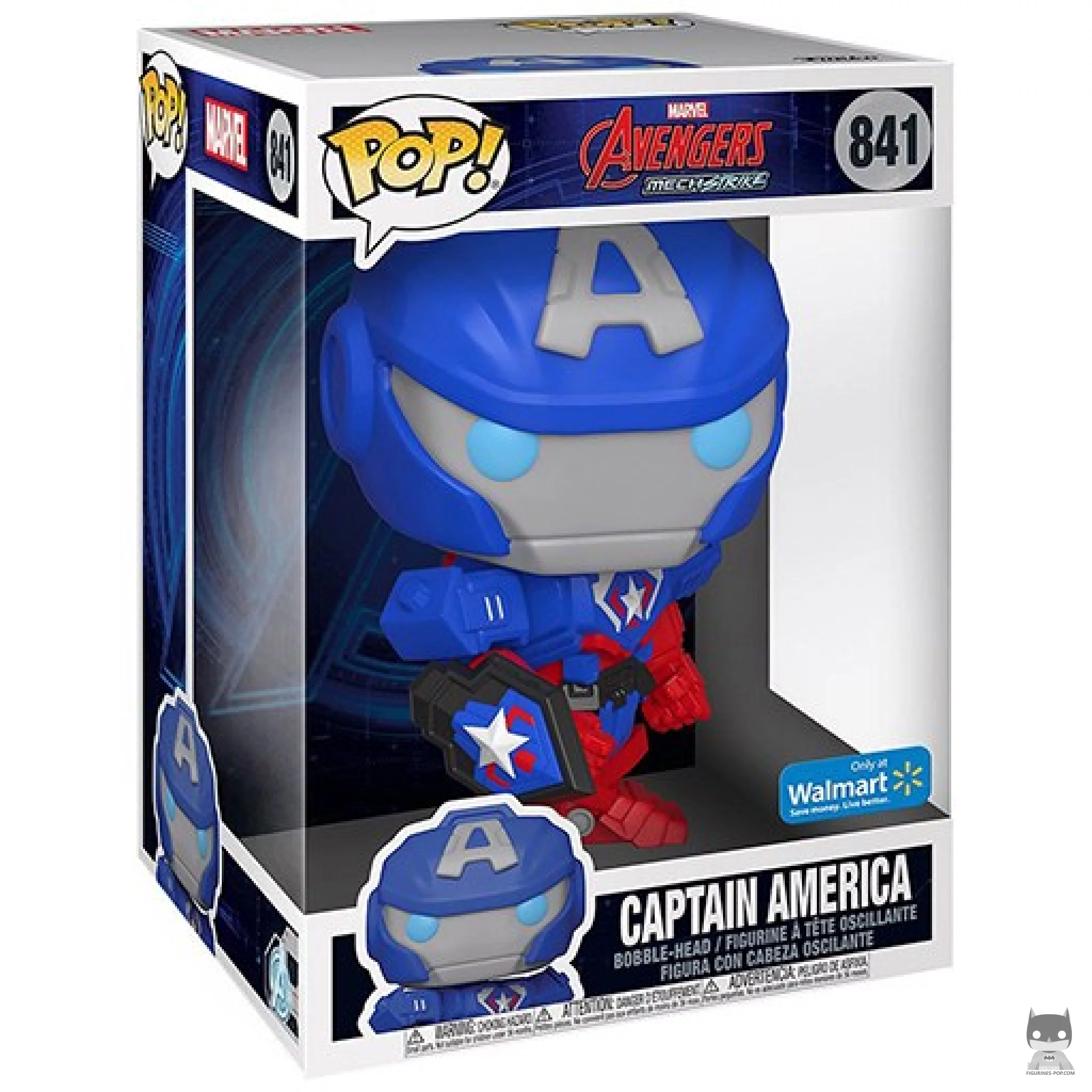Figurine Funko POP Captain America (Supersized) avec boîte