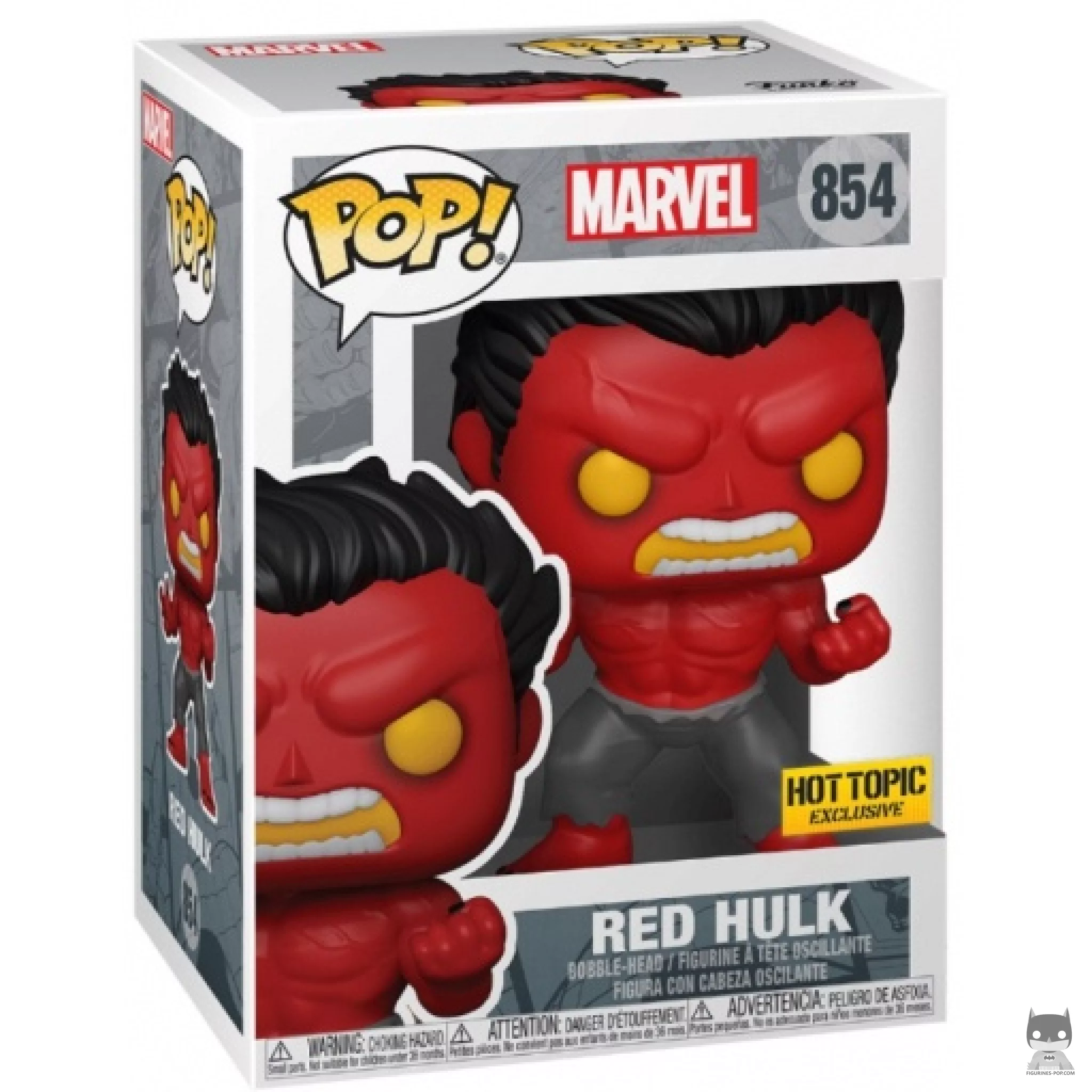Figurine Funko POP Red Hulk avec boîte