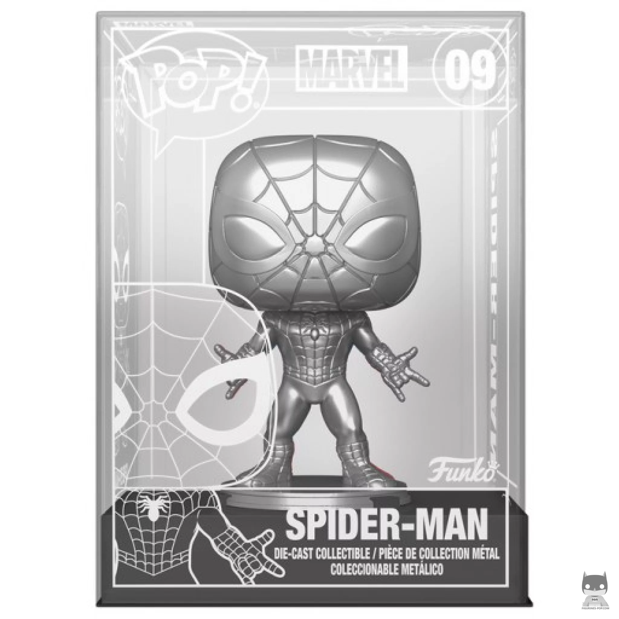 Figurine Funko POP Spider-Man (Chase & Metallic) (Marvel Comics)