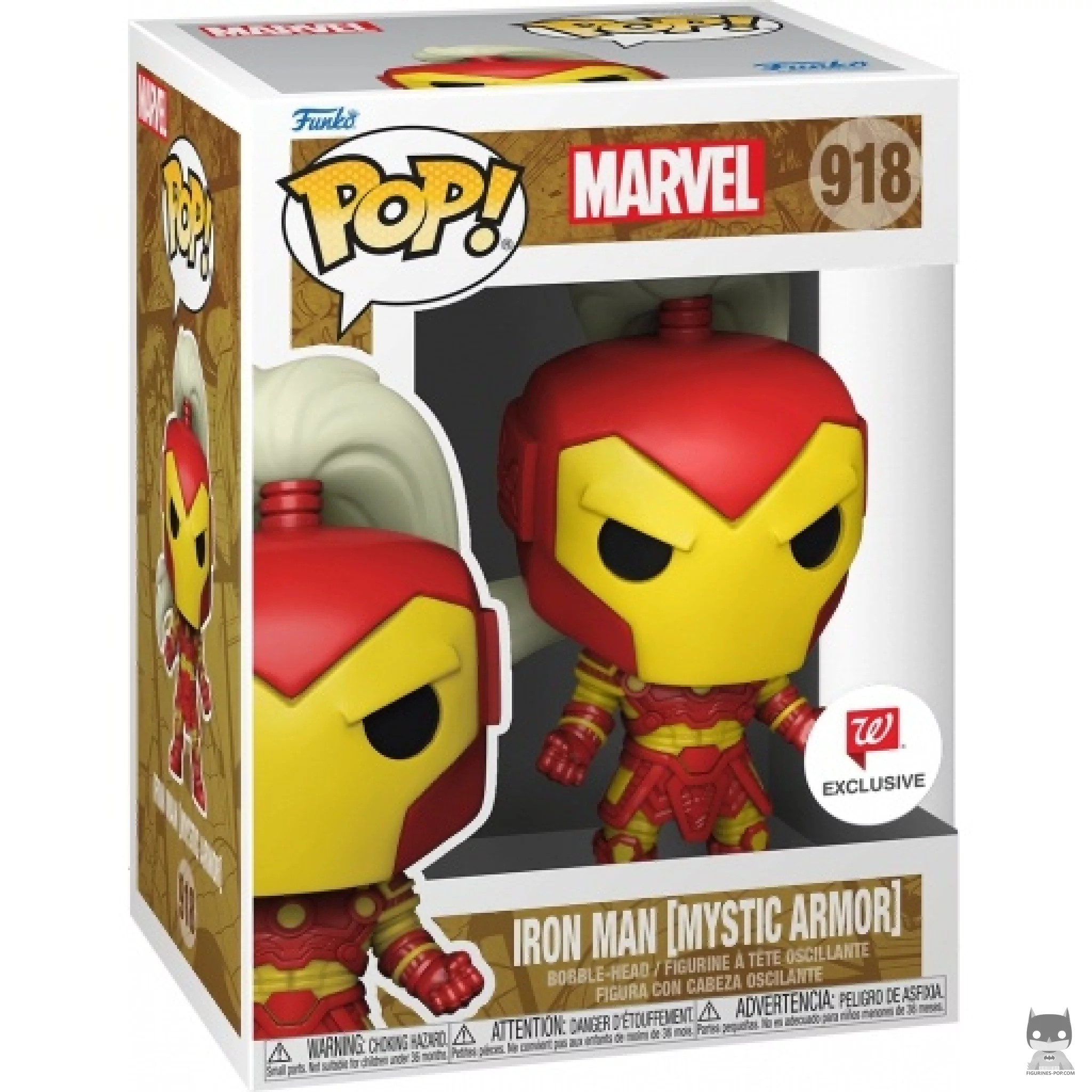 Figurine Funko POP Iron Man dans Armure Mystique avec boîte