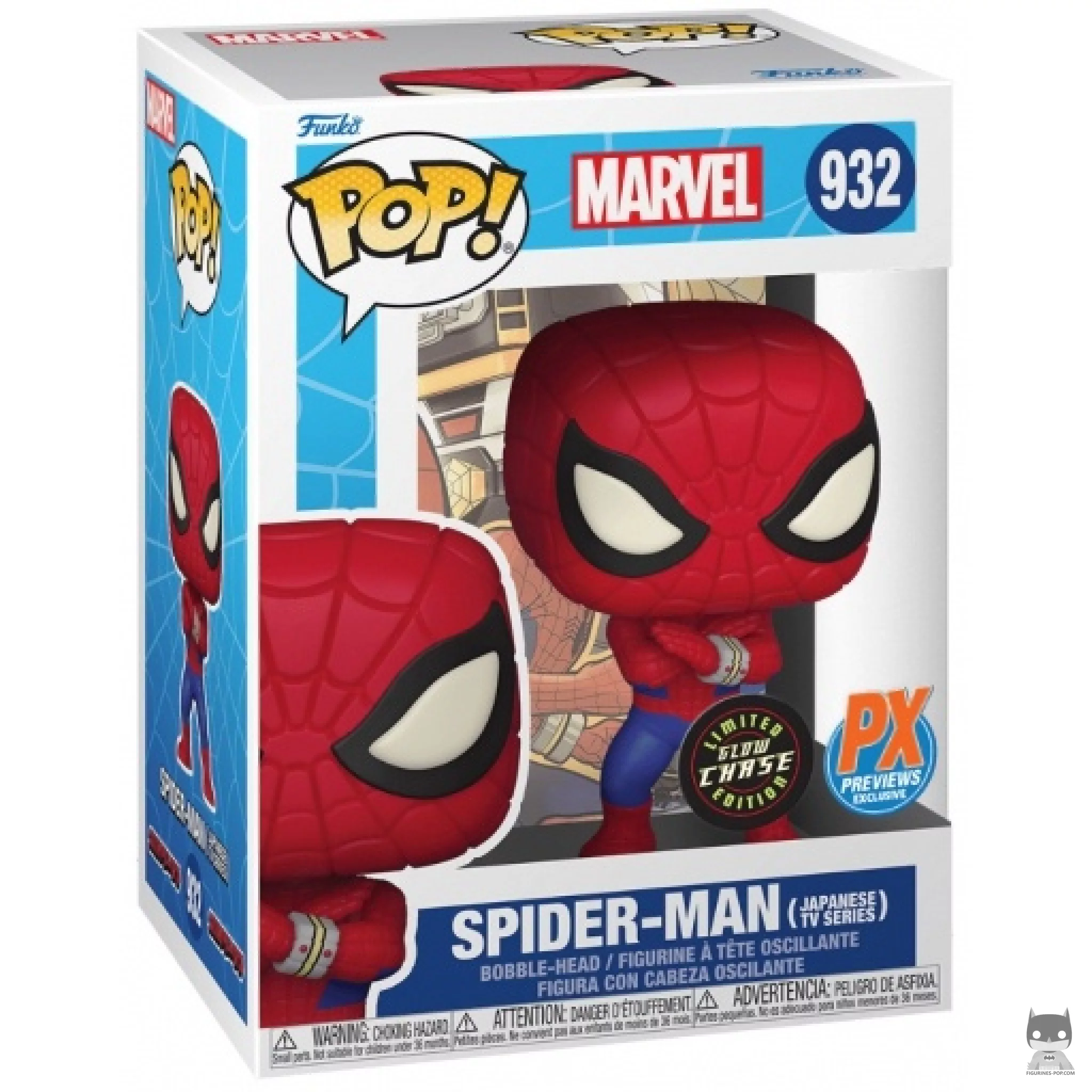 Figurine Funko POP Spider-Man (Série TV Japonaise) (Chase) avec boîte