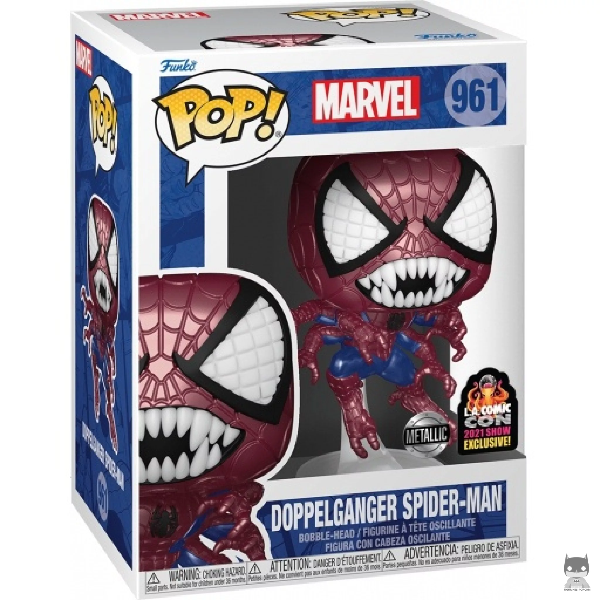 Figurine Funko POP Doppelganger Spider-Man (Metallic) avec boîte