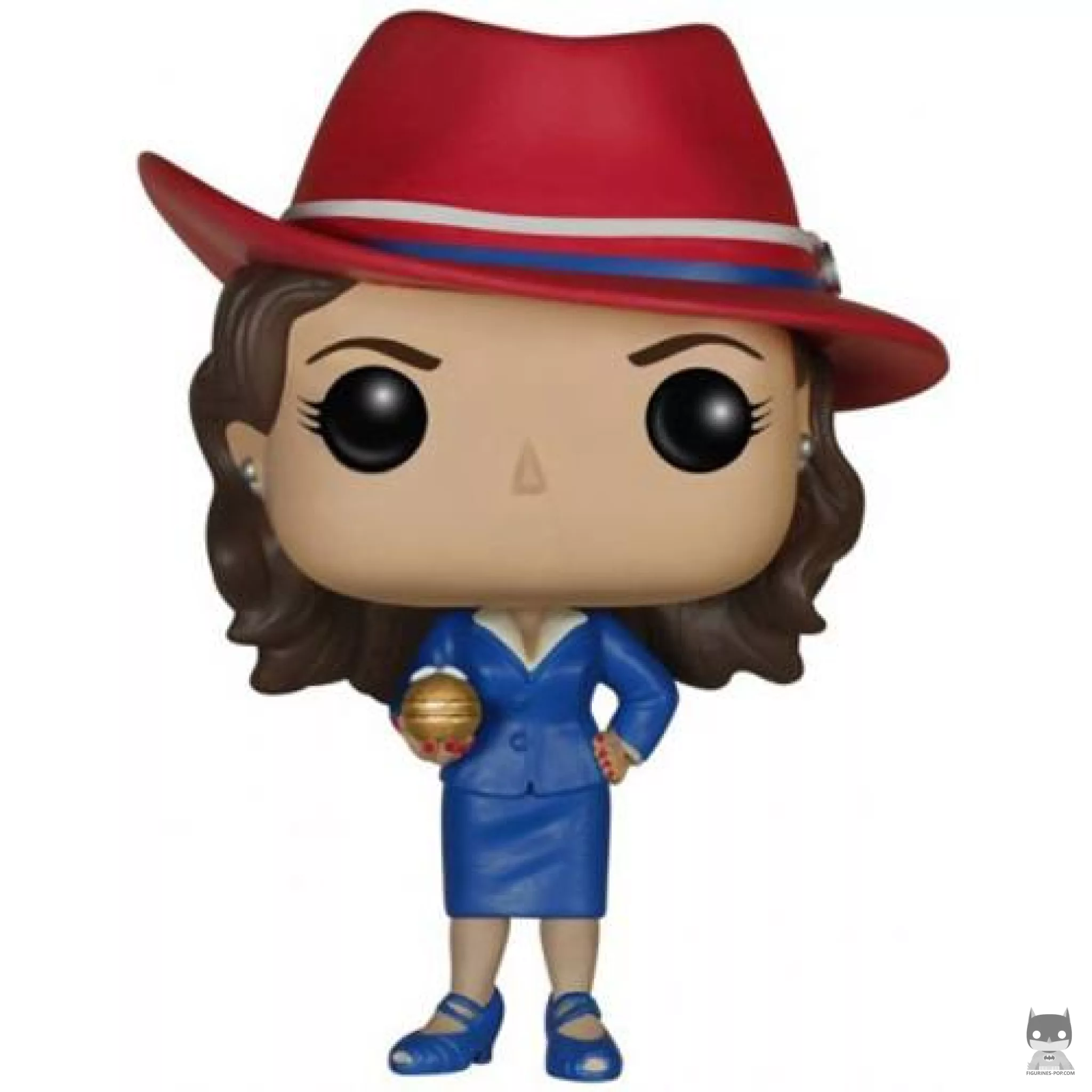 Figurine Funko POP Agent Peggy Carter (avec Orbe Doré) (Marvel : Les Agents du SHIELD)