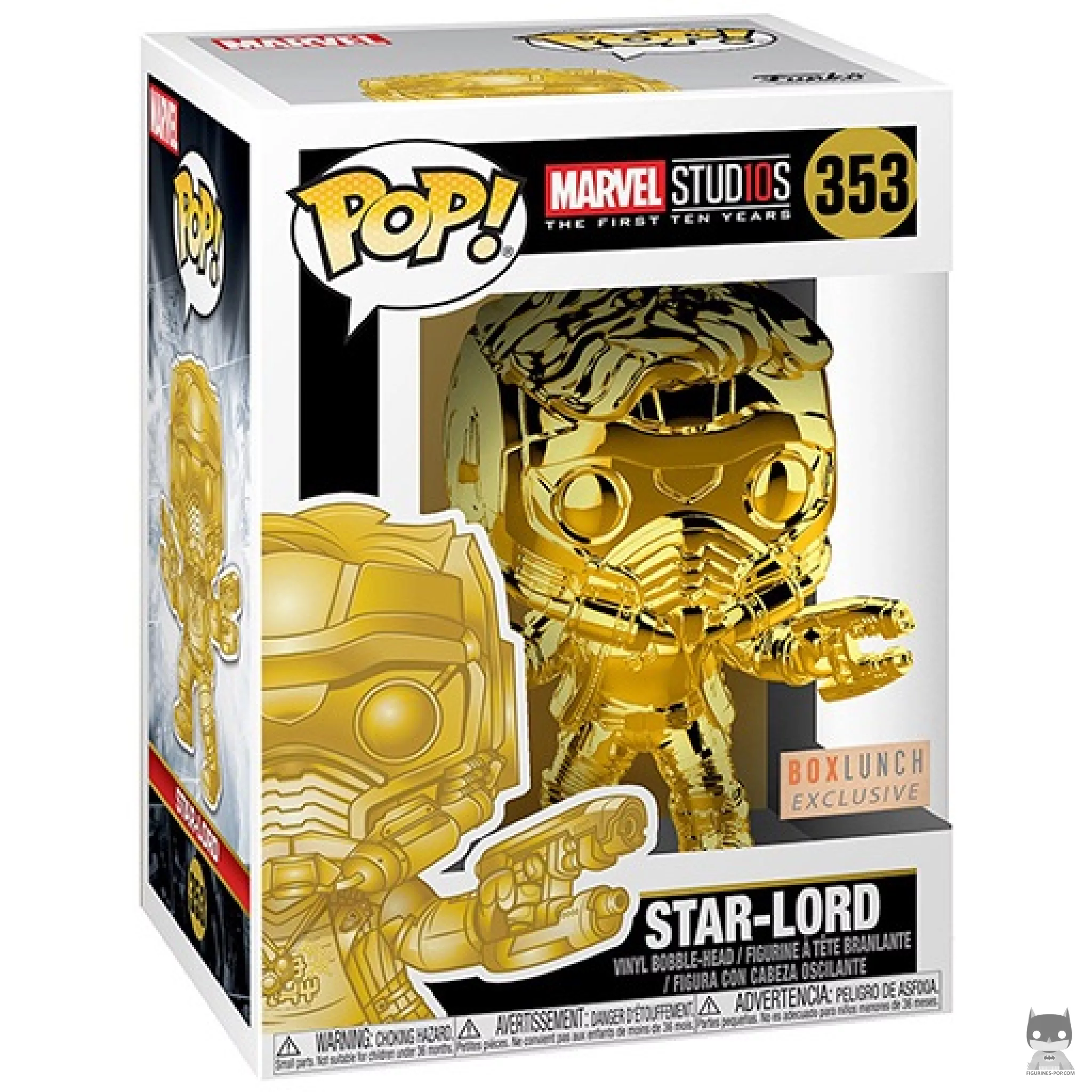 Figurine Funko POP Star-Lord (Or) avec boîte