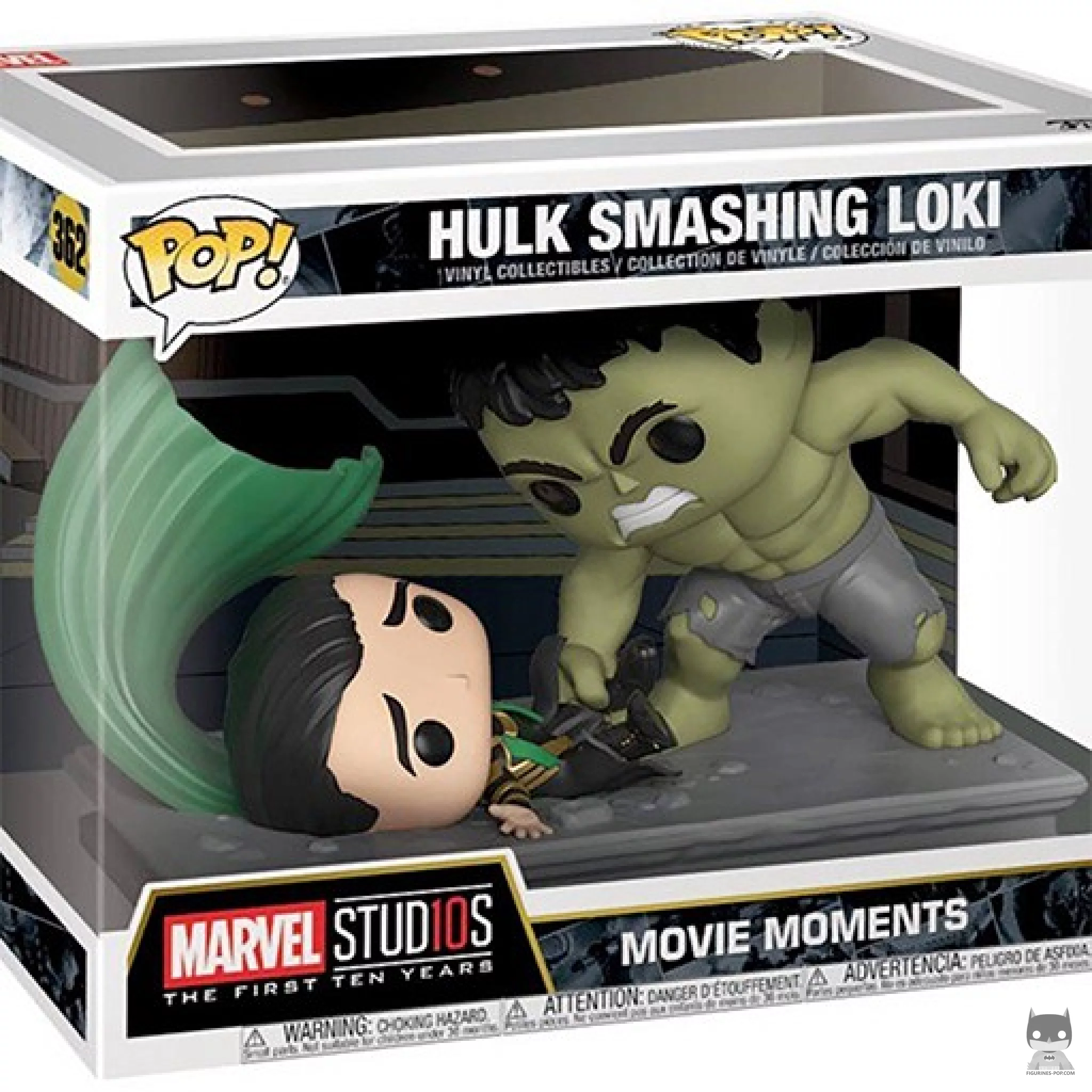 Figurine Funko POP Hulk smashing Loki avec boîte