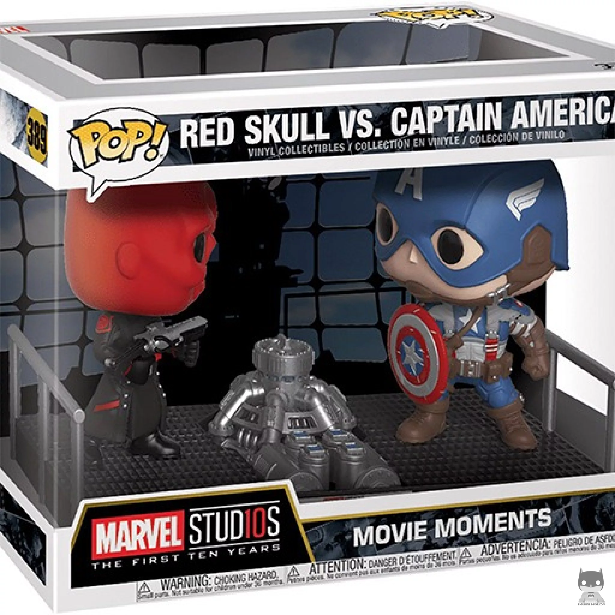 Figurine Funko POP Red Skull vs Captain America avec boîte