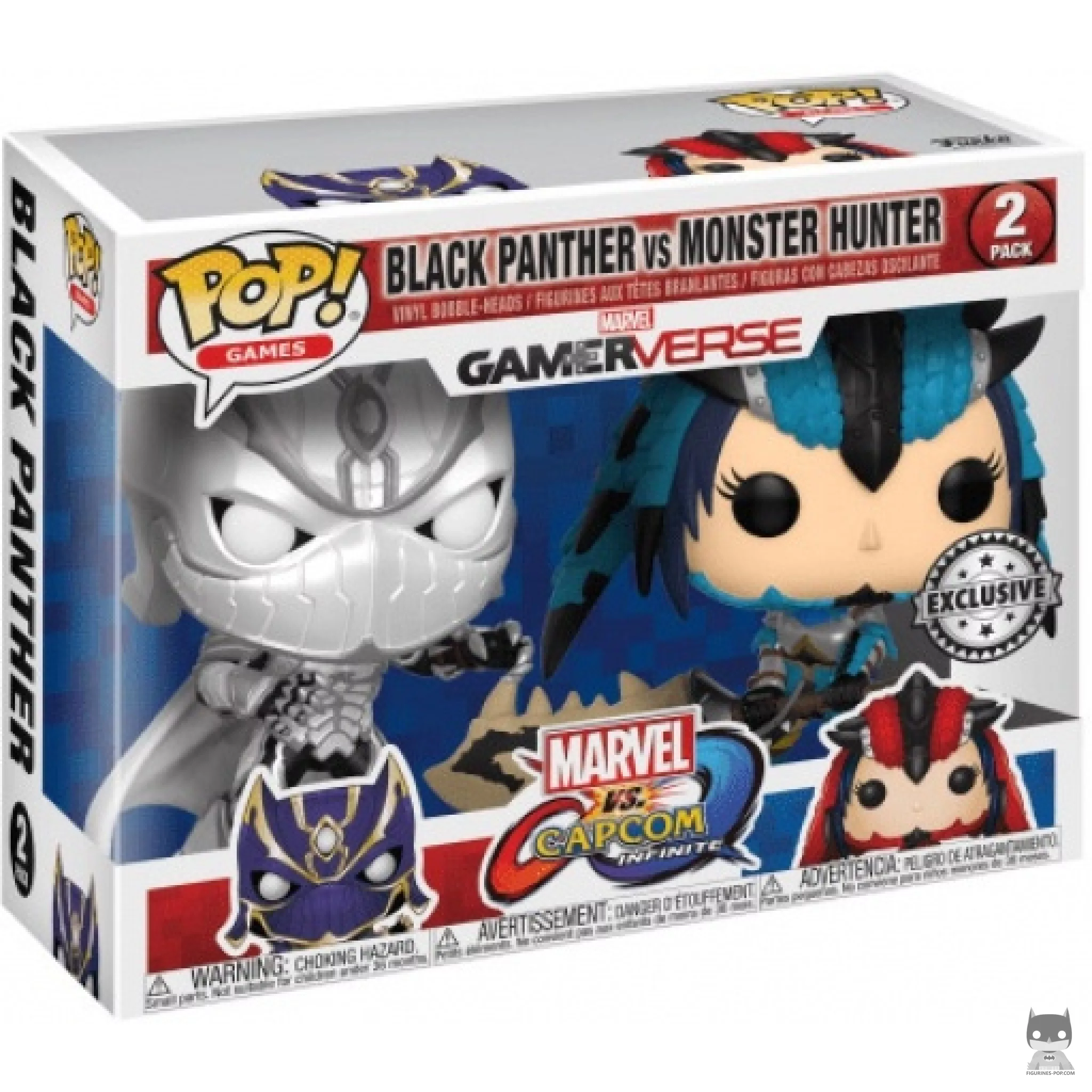 Figurine Funko POP Black Panther vs MonsterHunter avec boîte
