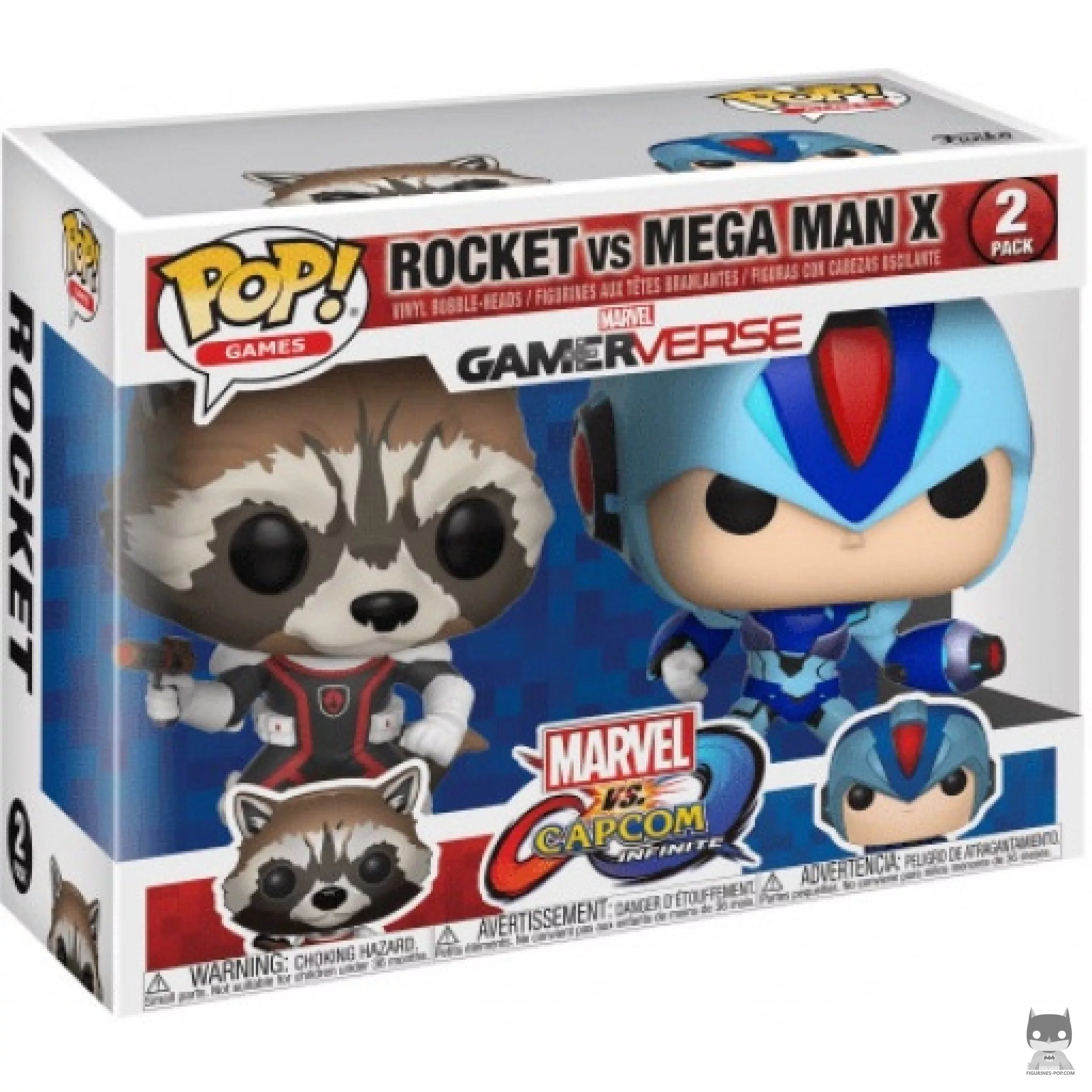 Figurine Funko POP Rocket vs Mega Man X avec boîte