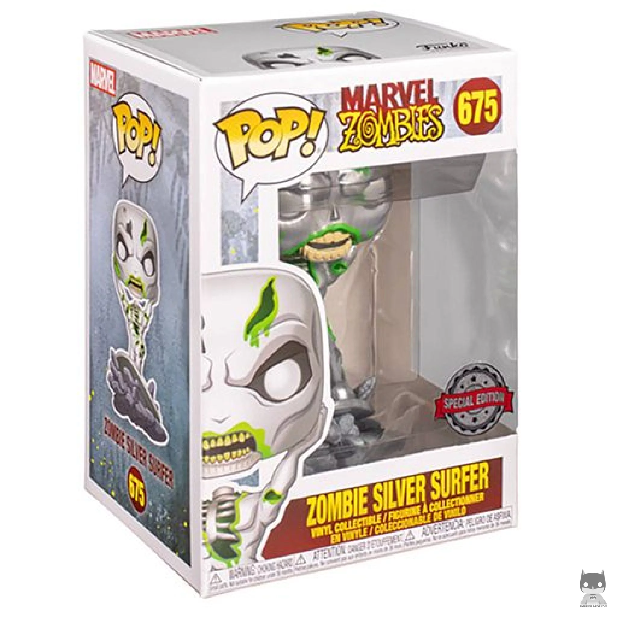 Figurine Funko POP Le Surfer d'Argent Zombie avec boîte