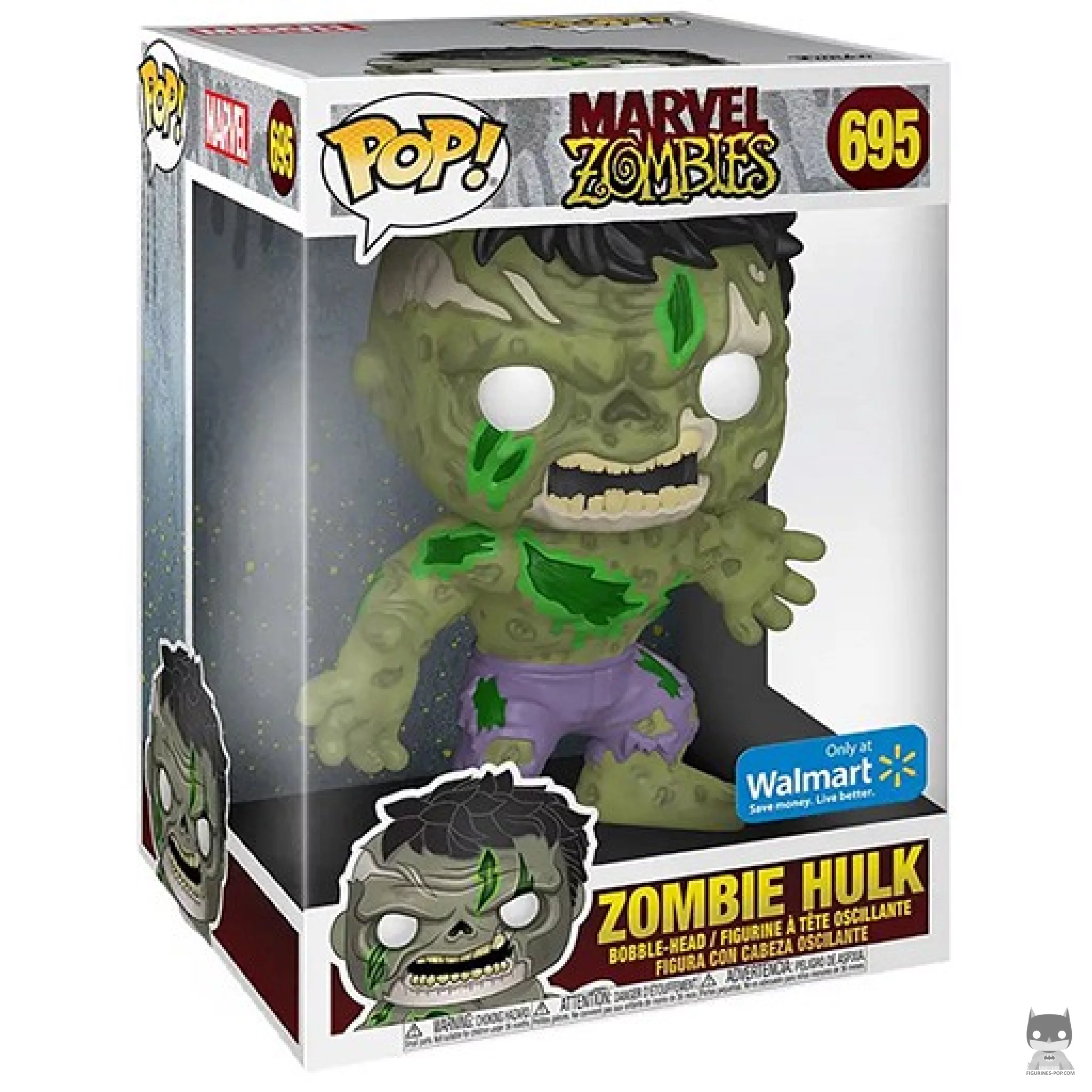 Figurine Funko POP Hulk Zombie (Supersized) avec boîte