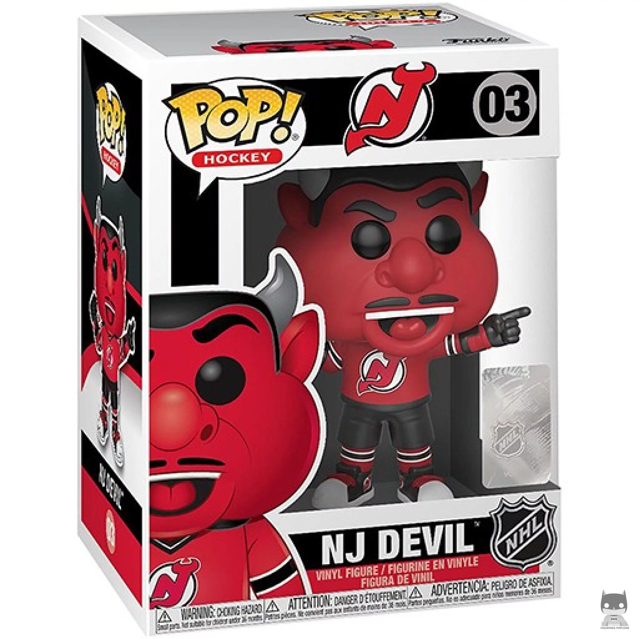 Figurine Funko POP NJ Devil (New Jersey Devils) avec boîte
