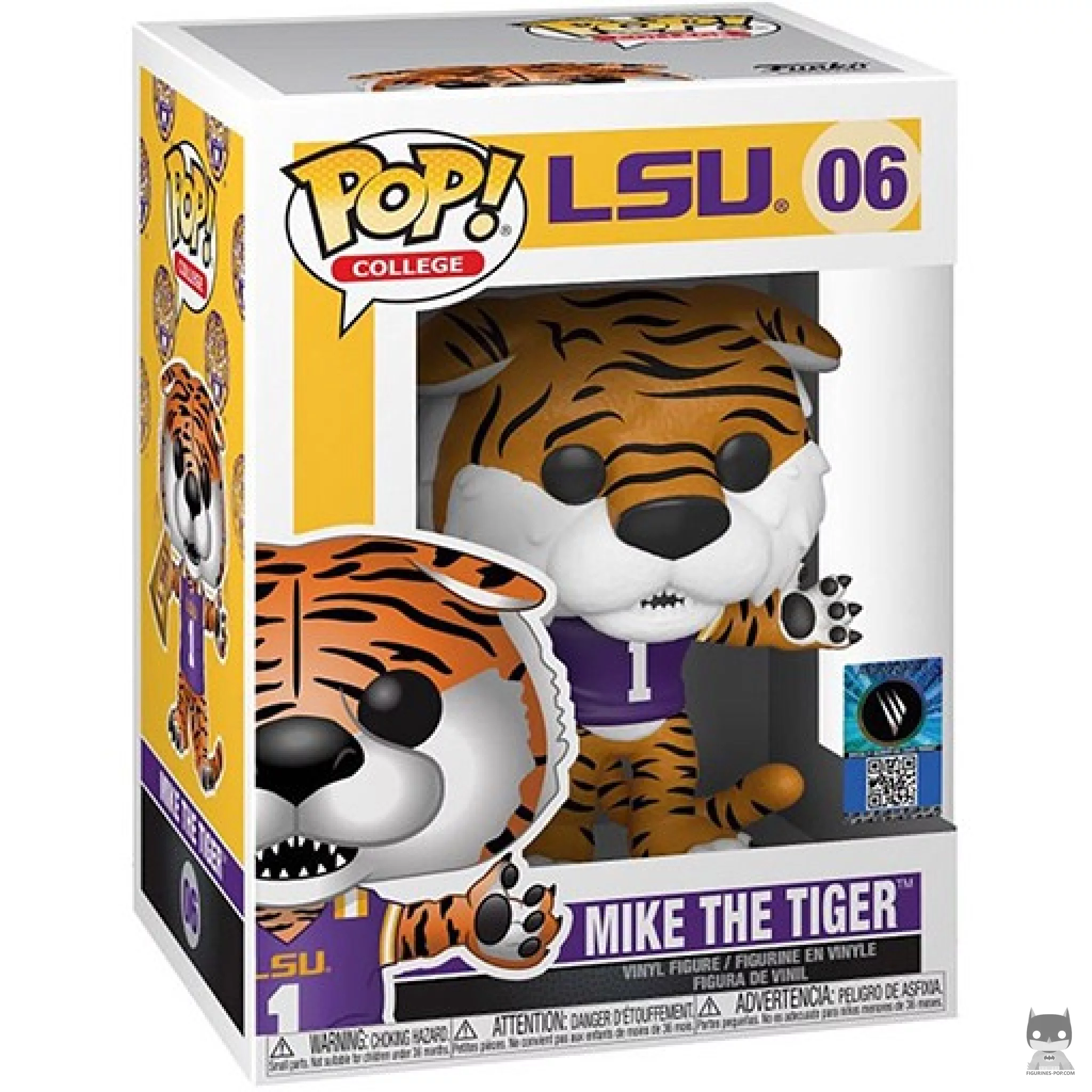 Figurine Funko POP Mike the Tiger (LSU) avec boîte