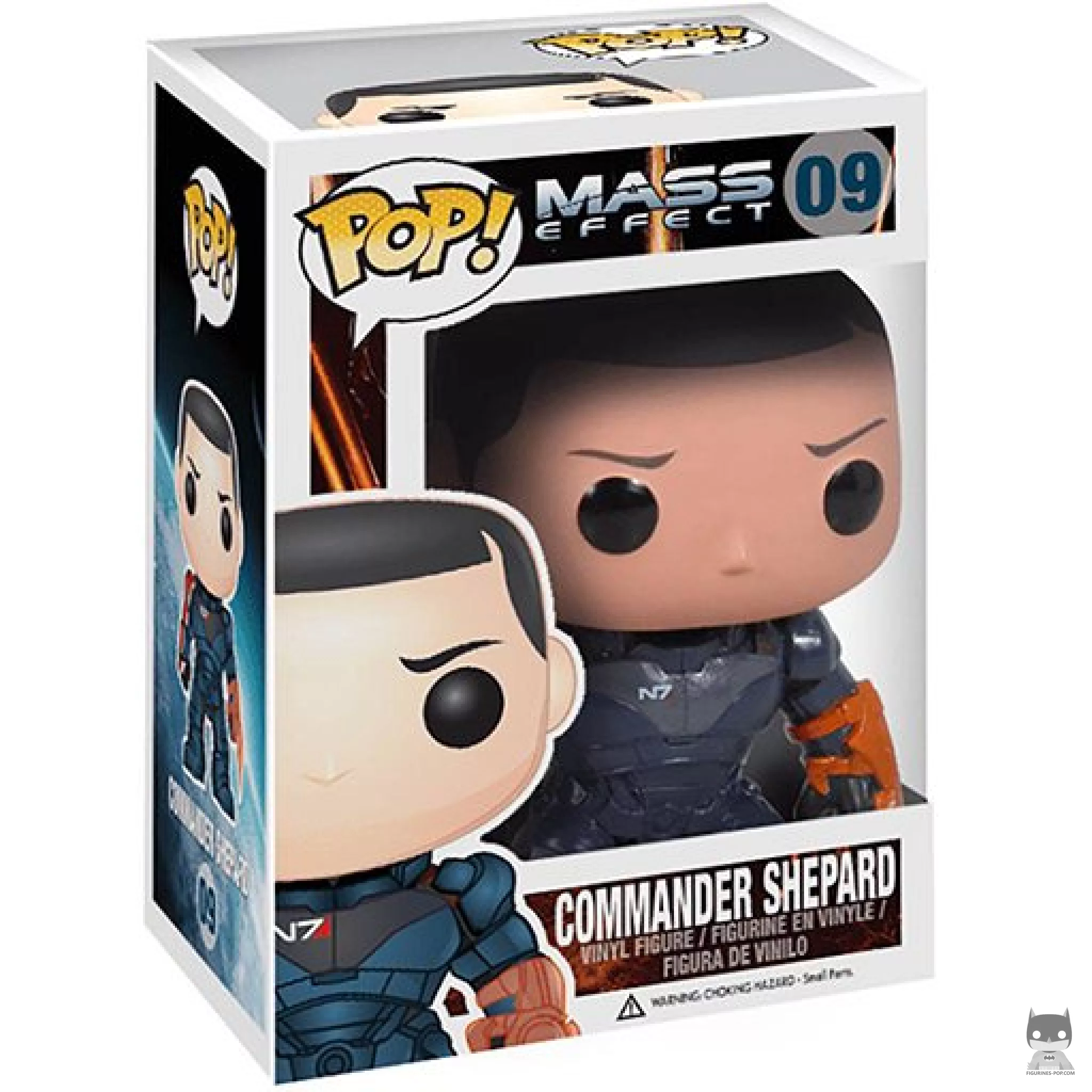 Figurine Funko POP Commandant Shepard avec boîte