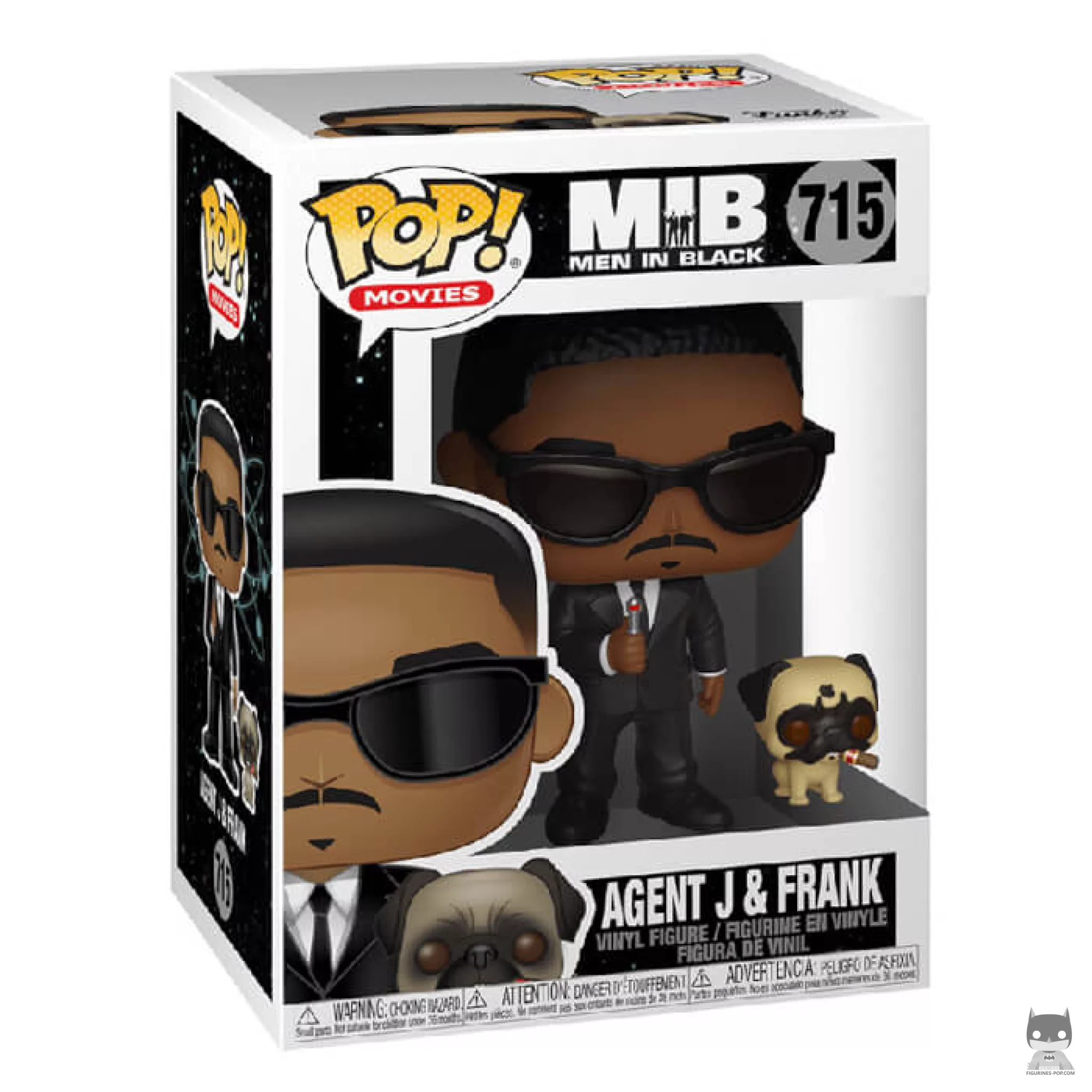 Figurine Funko POP Agent J et Frank avec boîte
