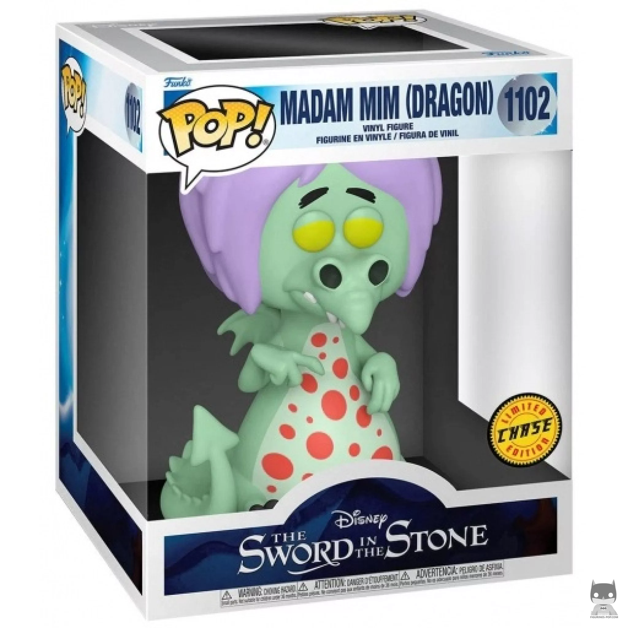 Figurine Funko POP Madame Mim Dragon (Supersized & Chase) avec boîte