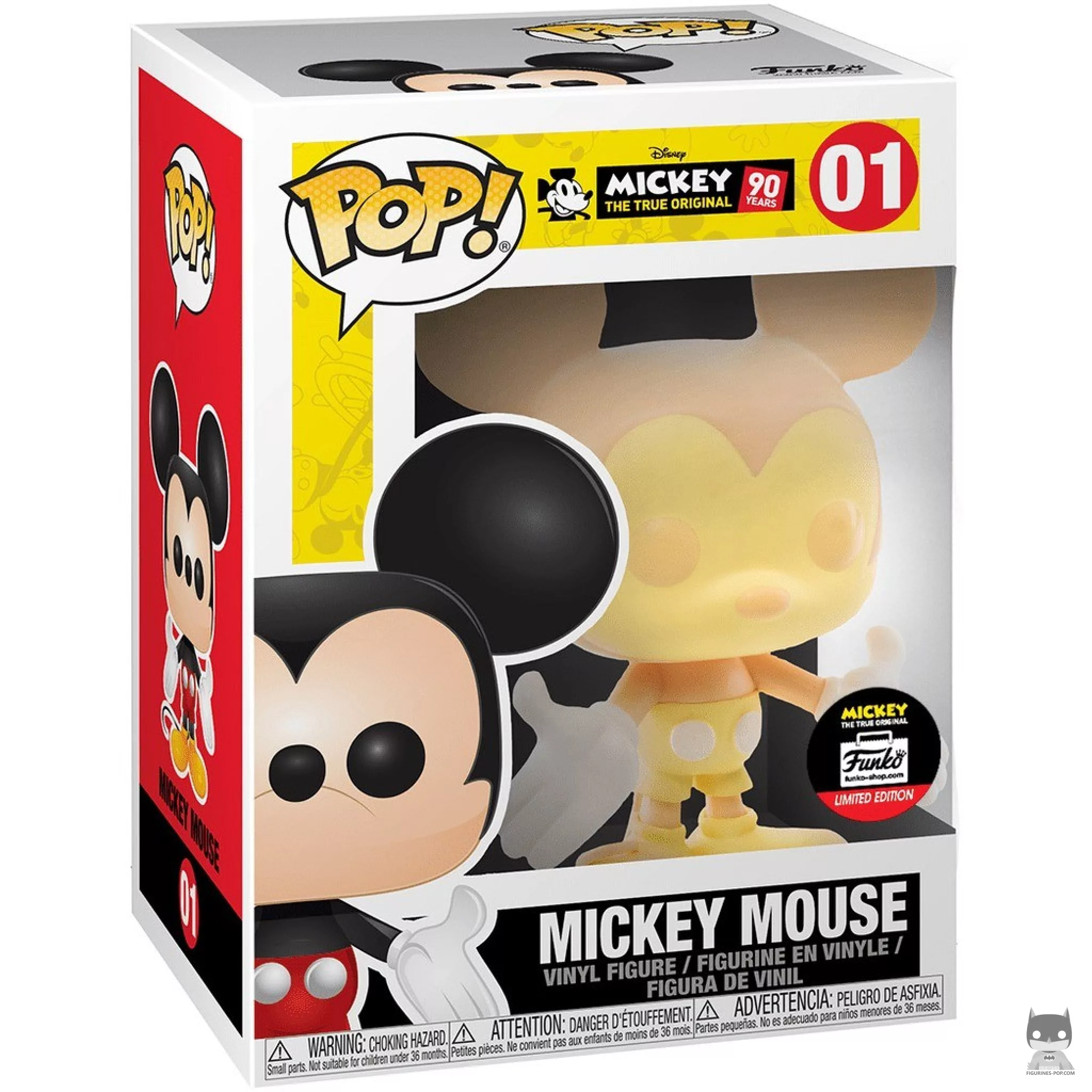 Figurine Funko POP Mickey Mouse (Pêche & Crème) avec boîte