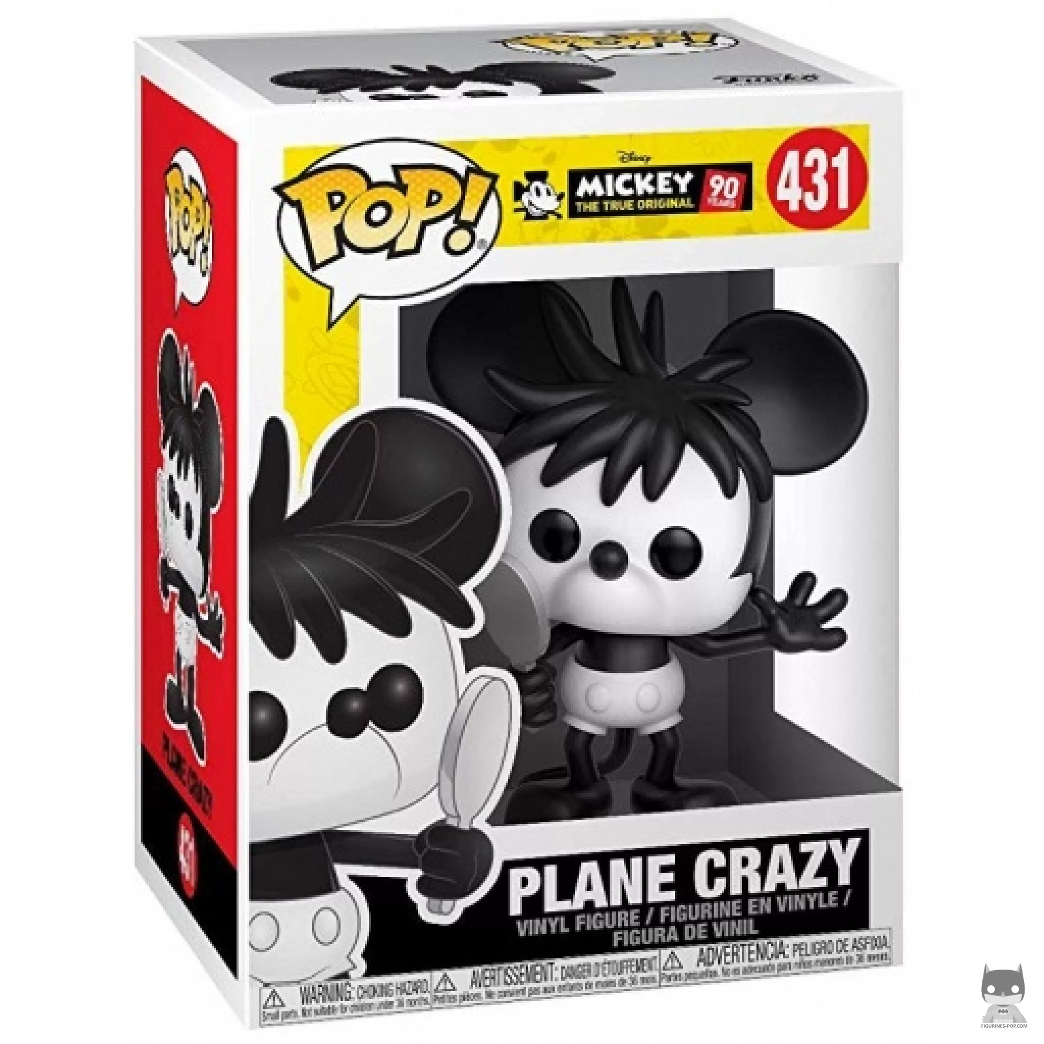 Figurine Funko POP Mickey Mouse Plane Crazy avec boîte