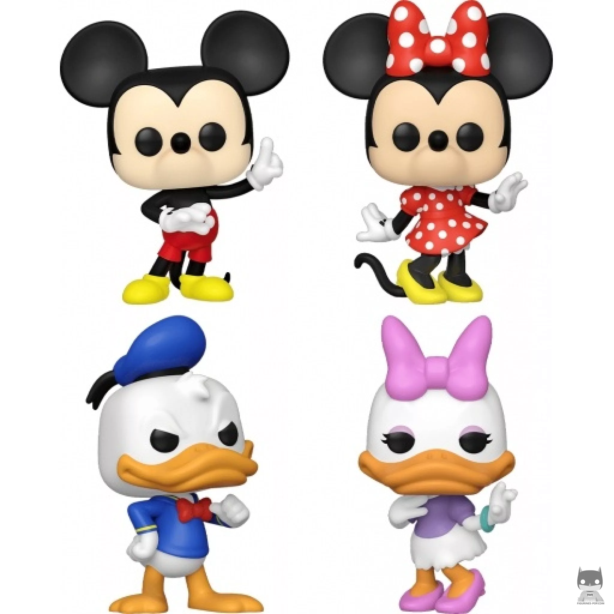 Figurine Funko POP Mickey Mouse, Minnie Mouse, Donald Duck & Daisy Duck (Mickey Mouse & ses Amis)