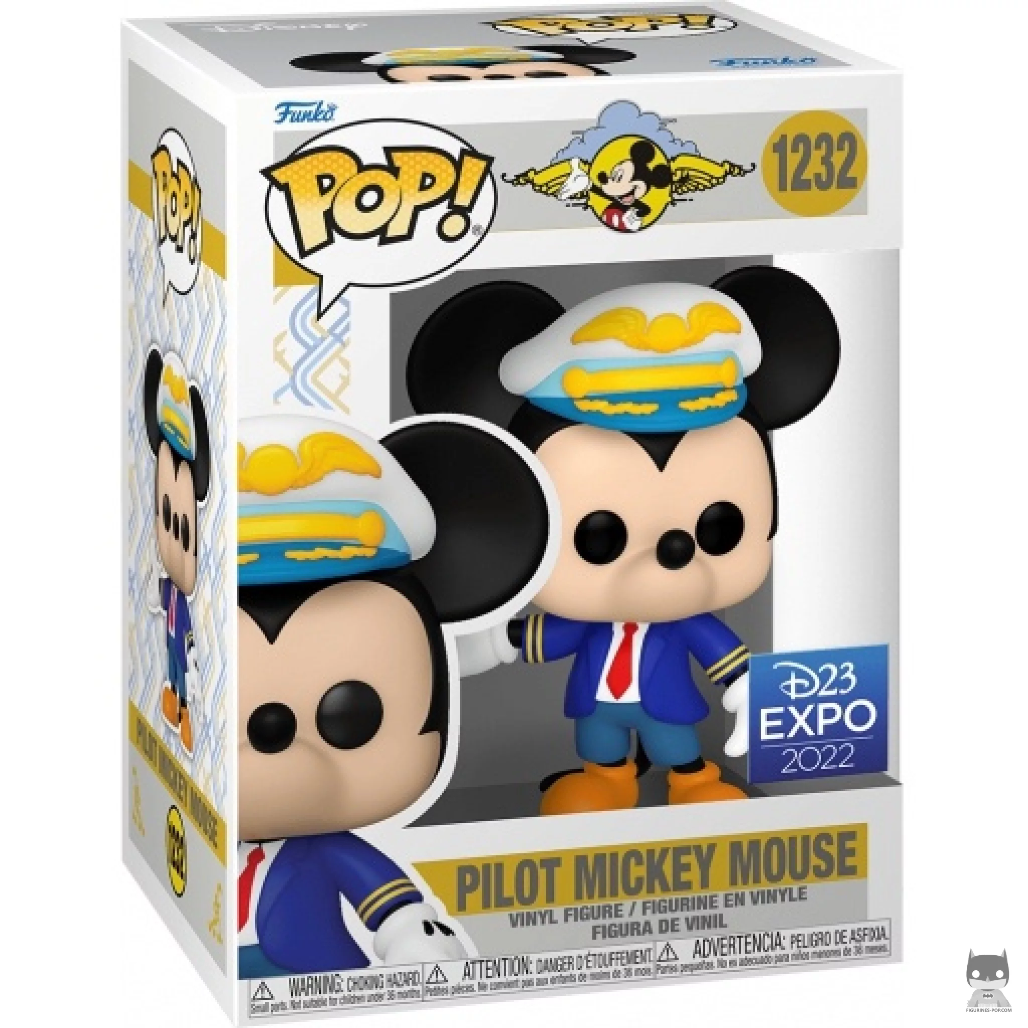 Figurine Funko POP Mickey Mouse Pilote avec boîte