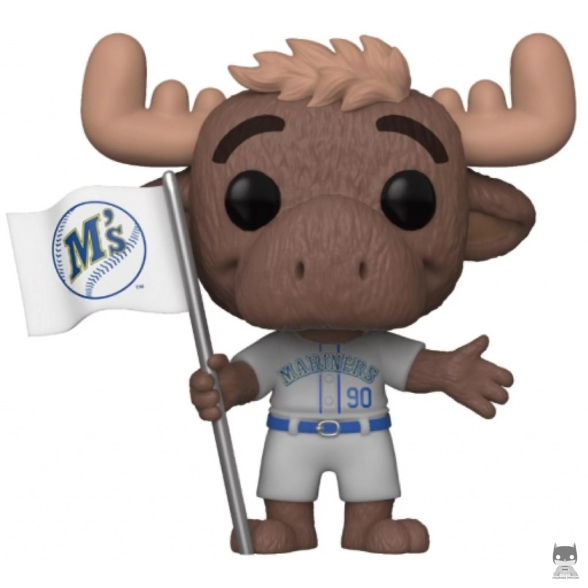 Figurine Funko POP Mariner Moose avec T-Shirt Gris (MLB : Ligue Majeure de Baseball)