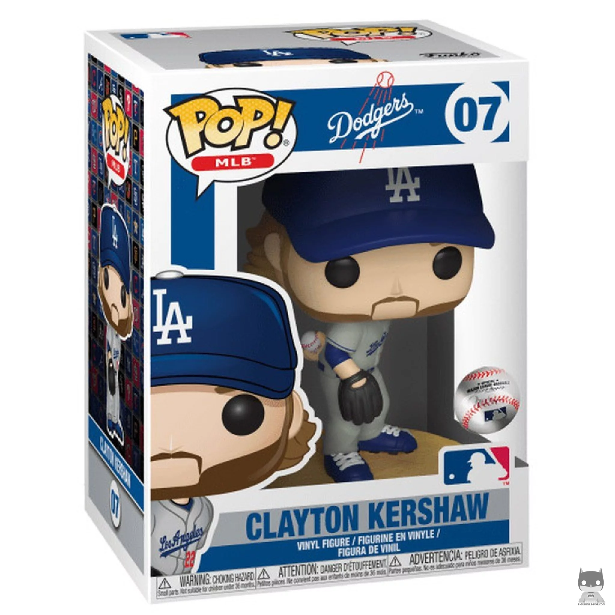 Figurine Funko POP Clayton Kershaw avec boîte
