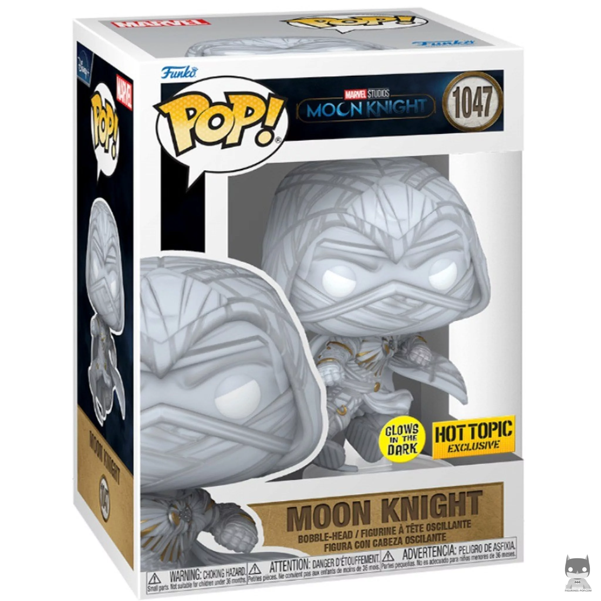 Figurine Funko POP Moon Knight (Glow in the Dark) avec boîte