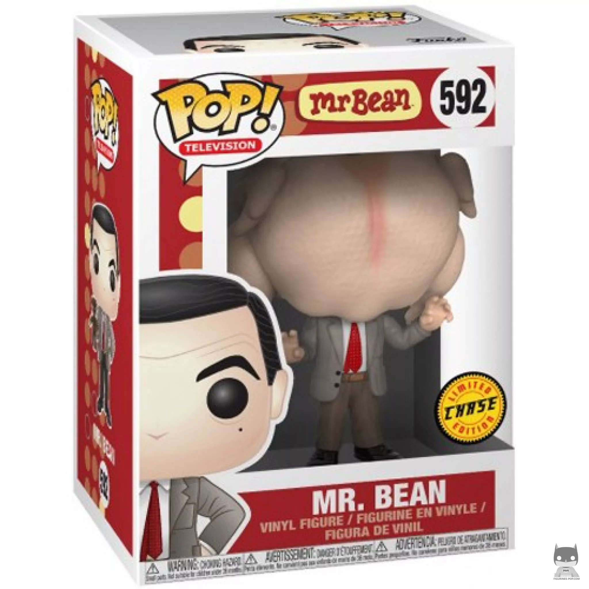 Figurine Funko POP Mr. Bean (avec Dinde) (Chase) avec boîte