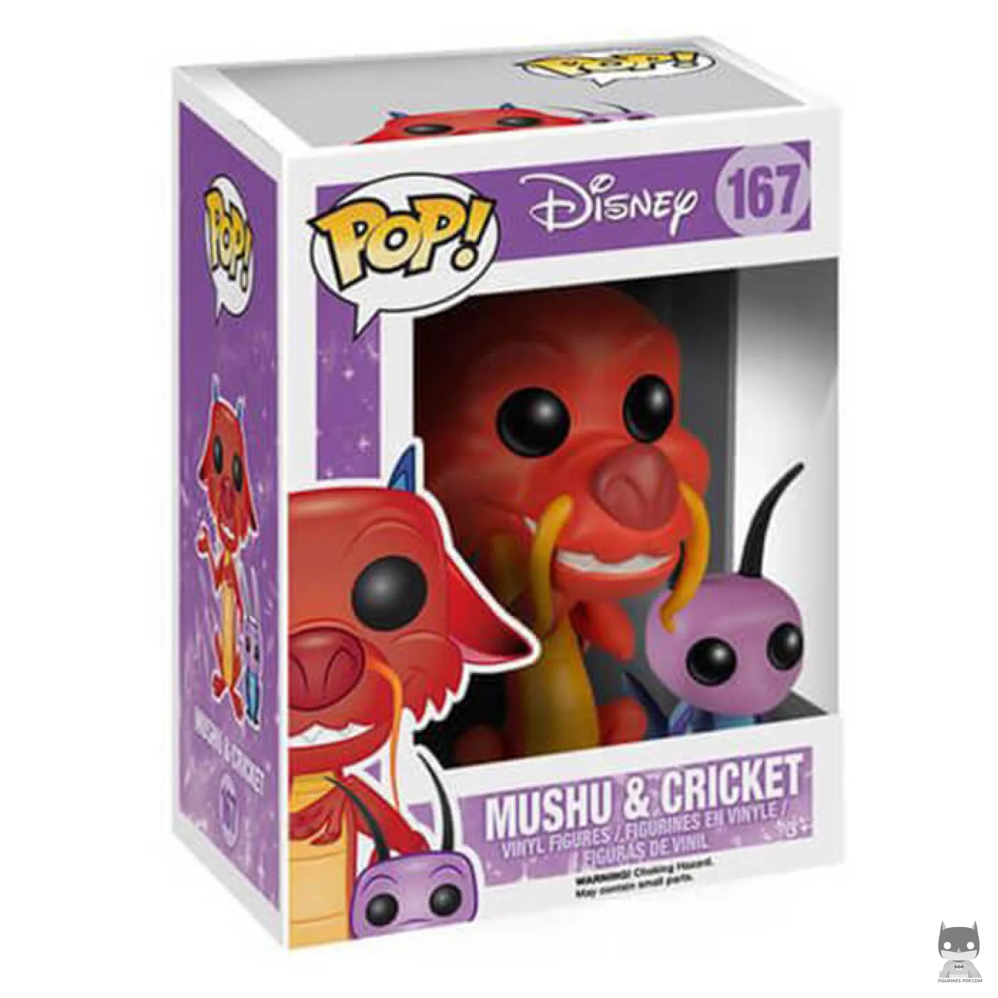 Figurine Funko POP Mushu avec Cricket avec boîte