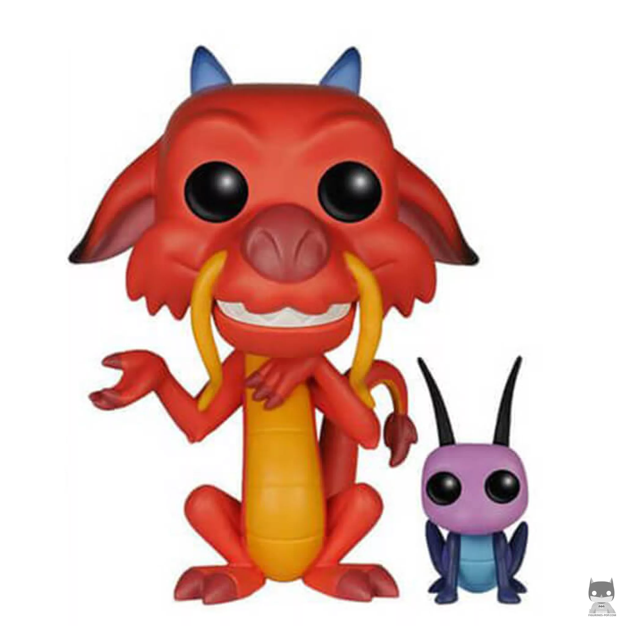 Figurine Funko POP Mushu avec Cricket (Mulan)