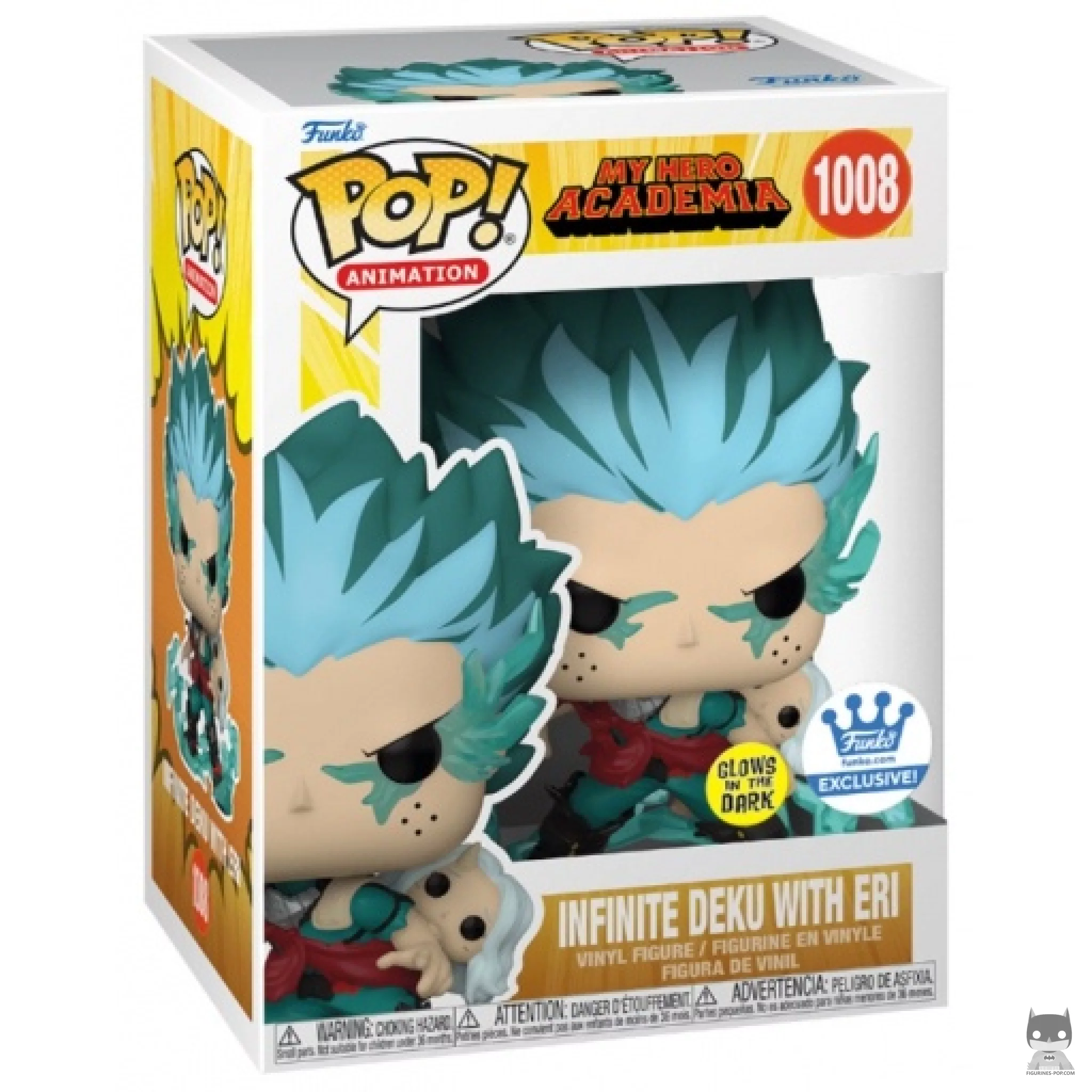 Figurine Funko POP Infinite Deku avec Eri (Glow in the Dark) avec boîte