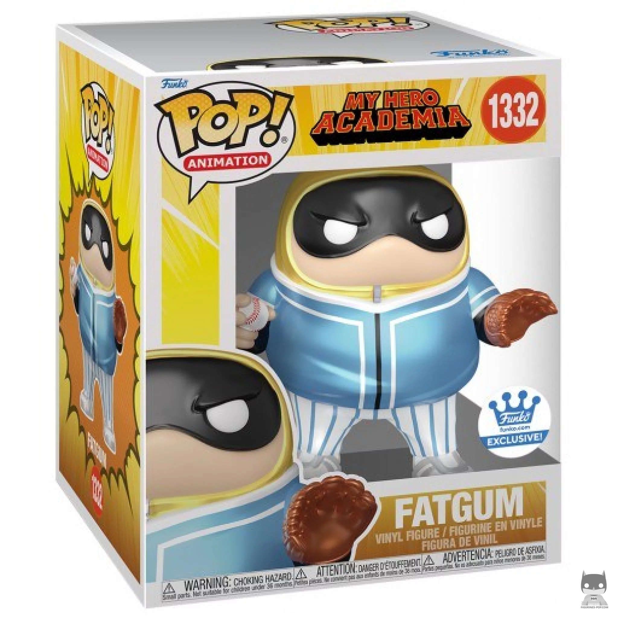 Figurine Funko POP Fat Gum (Hero League Baseball) (Supersized & Metallic) avec boîte